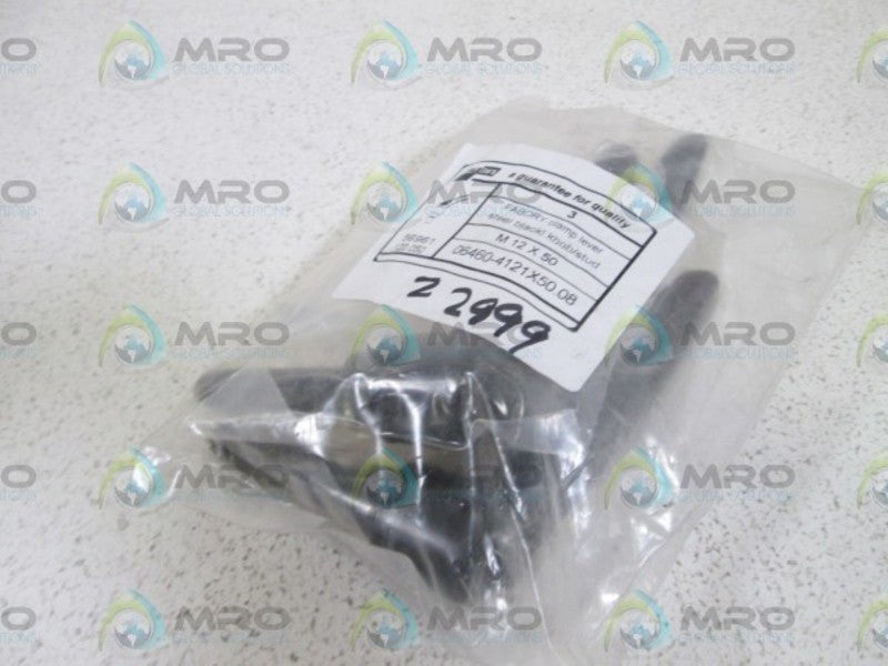 LOT OF 3 FABORY CLAMP LEVER 06460-4121X50.08 NSNP IN BAG