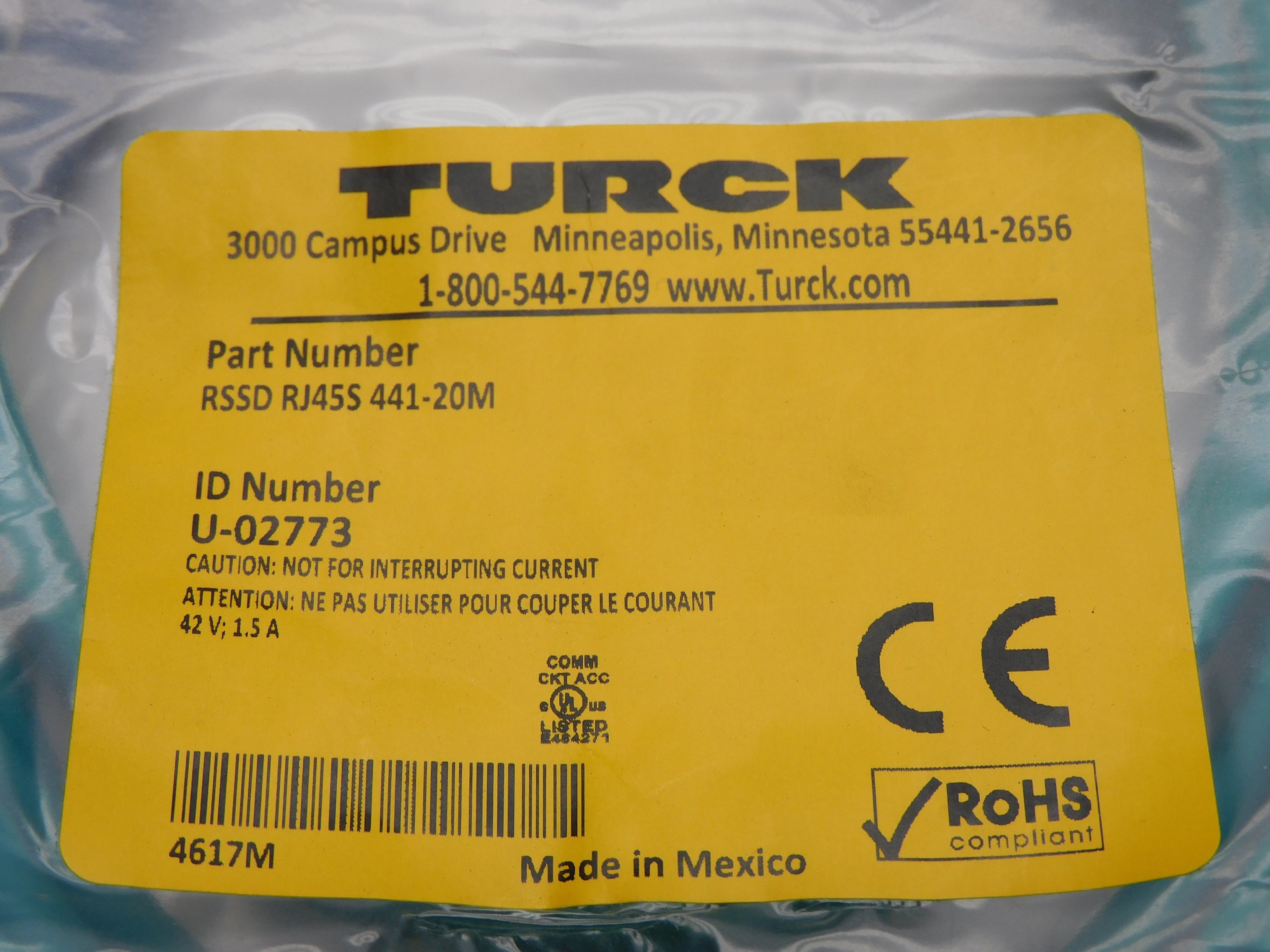 TURCK RSSDRJ45S441-20M NSMP