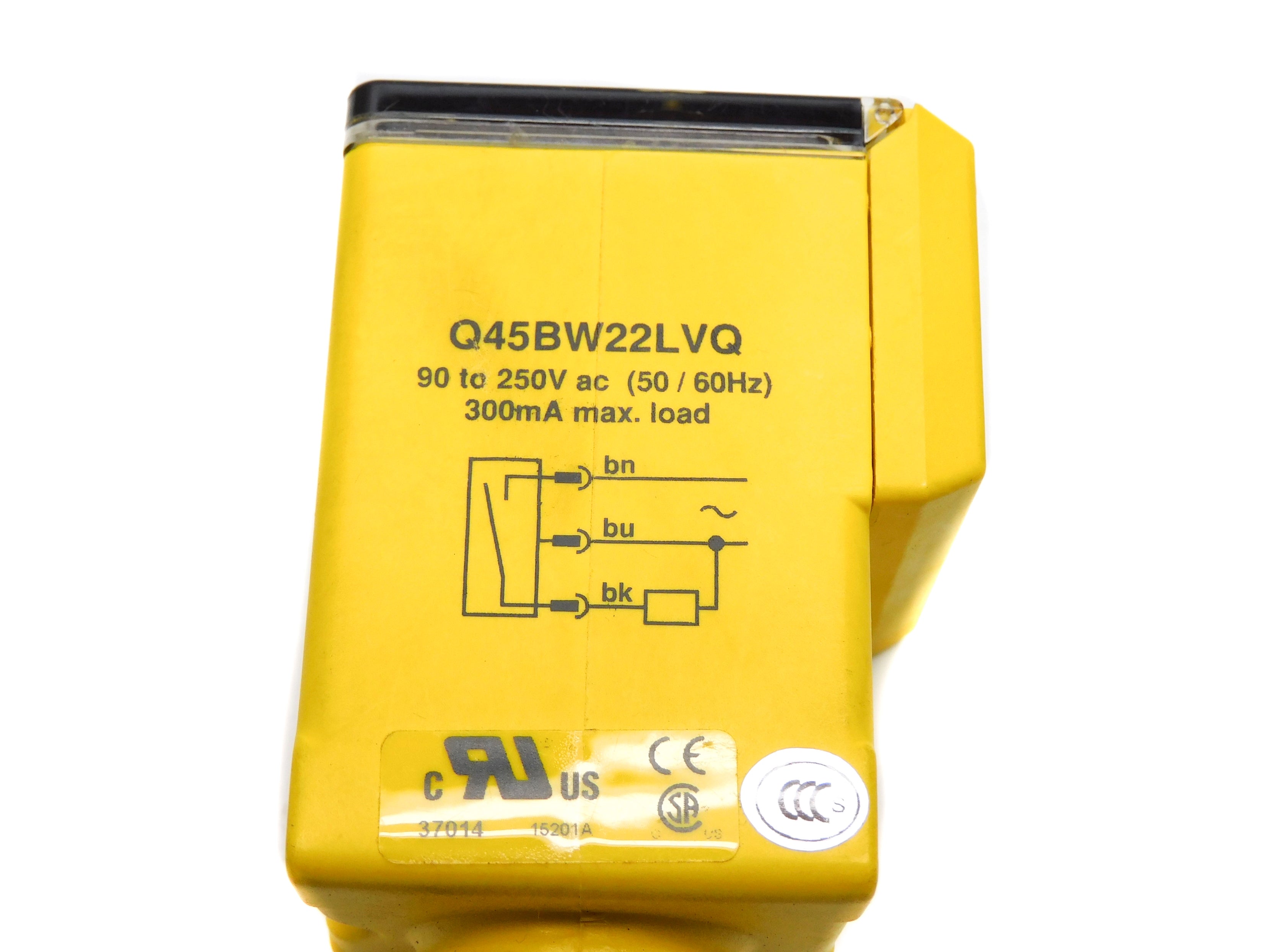 BANNER ENGINEERING Q45BW22LVQ 37014 90-250VAC NSMP