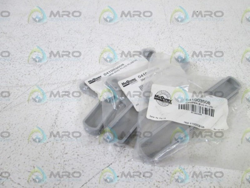 LOT OF 3 MCQUAY DMPR END PLUG 041003508 NSNP IN BAG