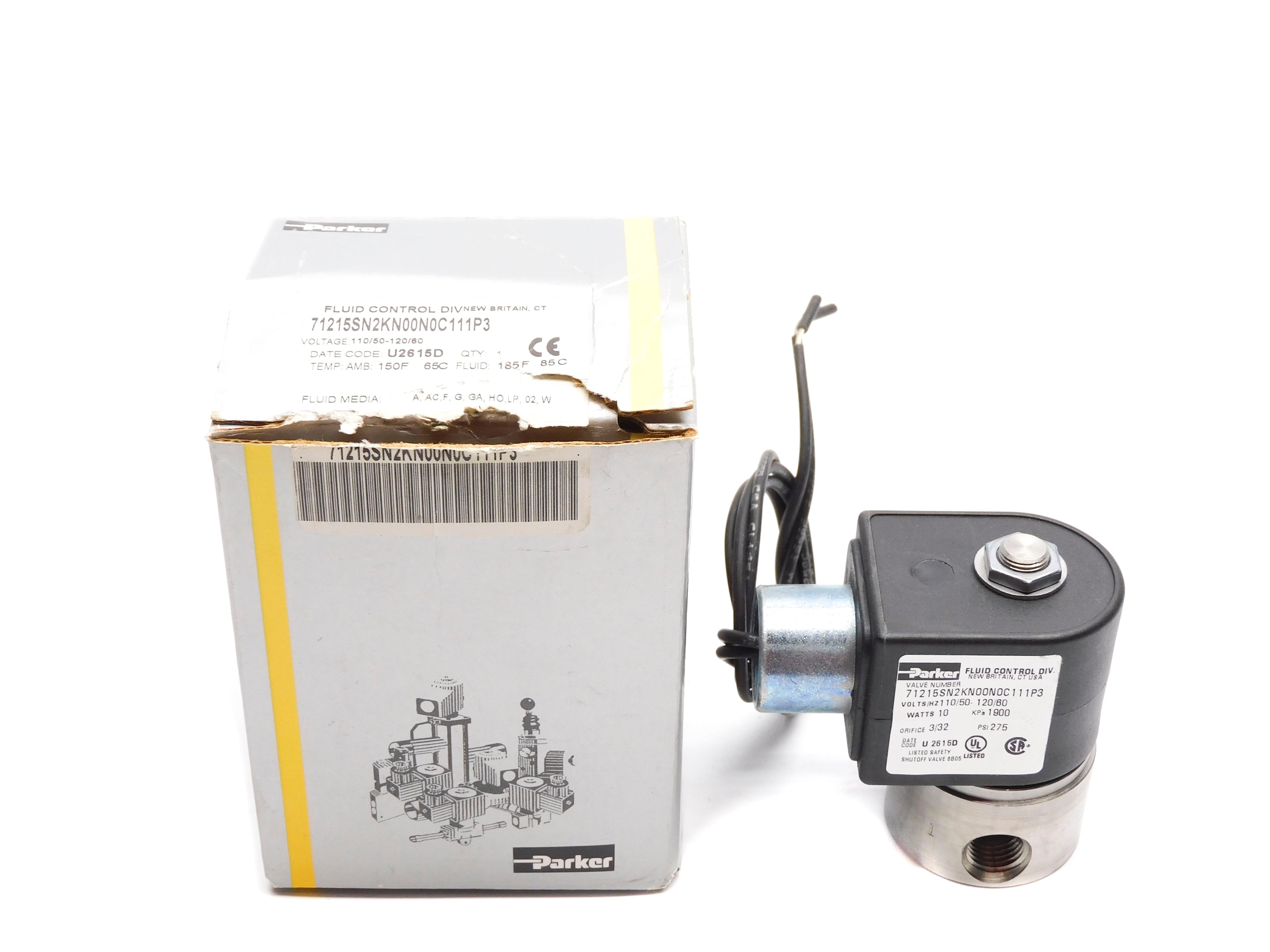 PARKER 71215SN2KN00N0C111P3 110/120V 275PSI NSMP