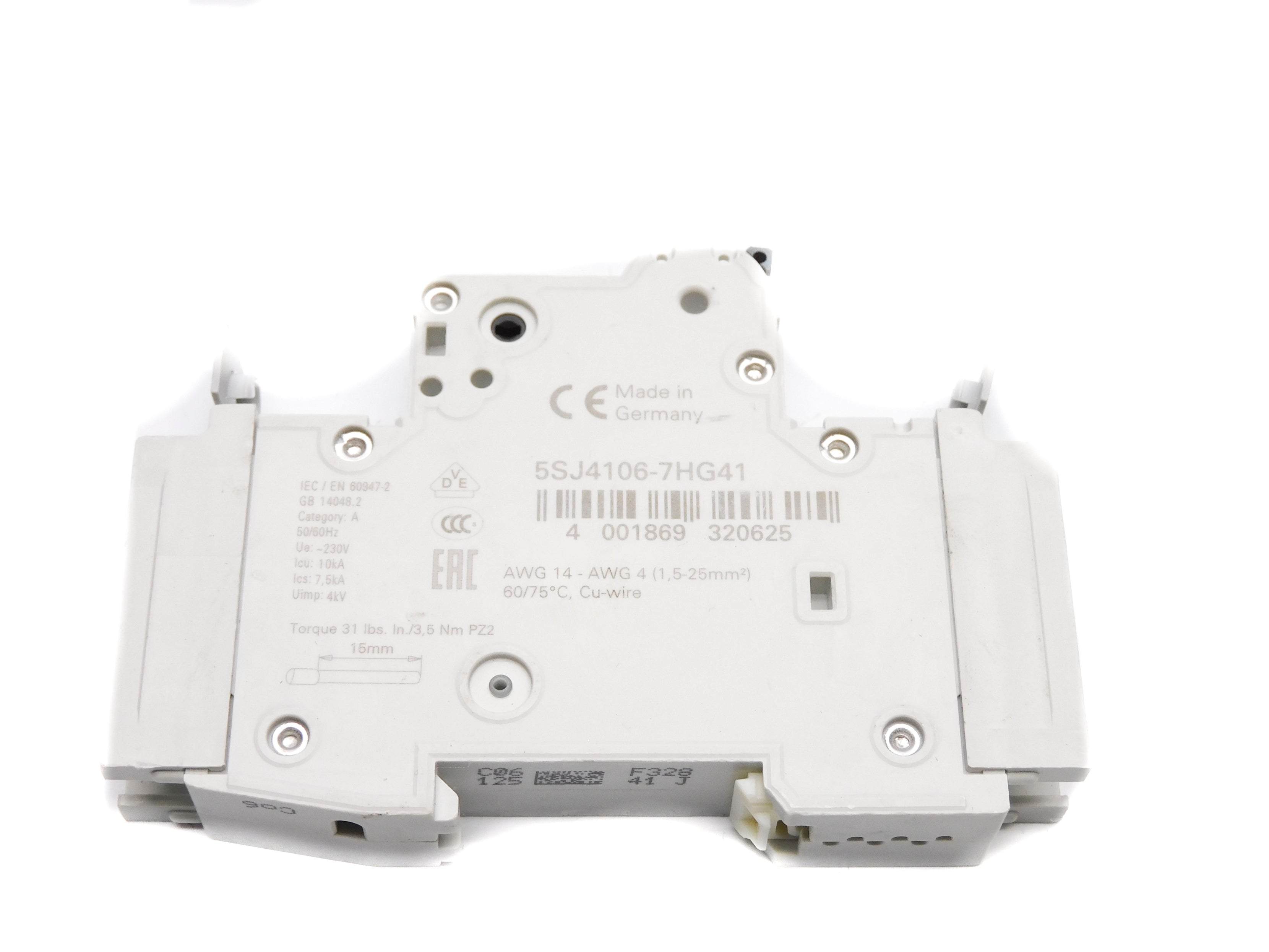 SIEMENS 5SJ4106-7HG41 6A 230V NSNP