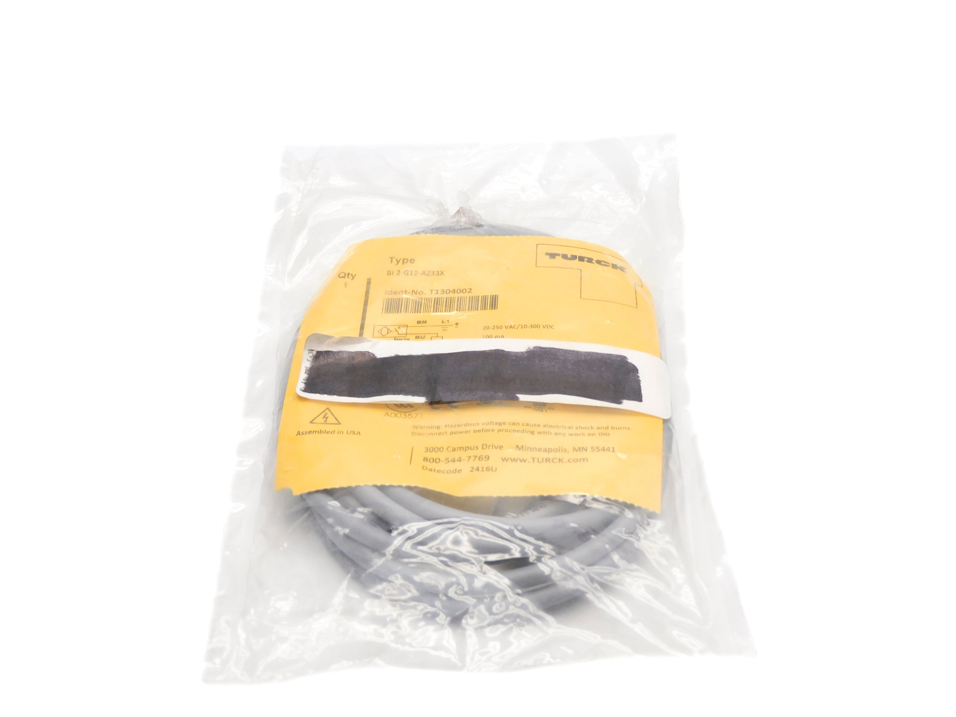 TURCK BI2-G12-AZ33X T1304002 20-250VAC NSMP