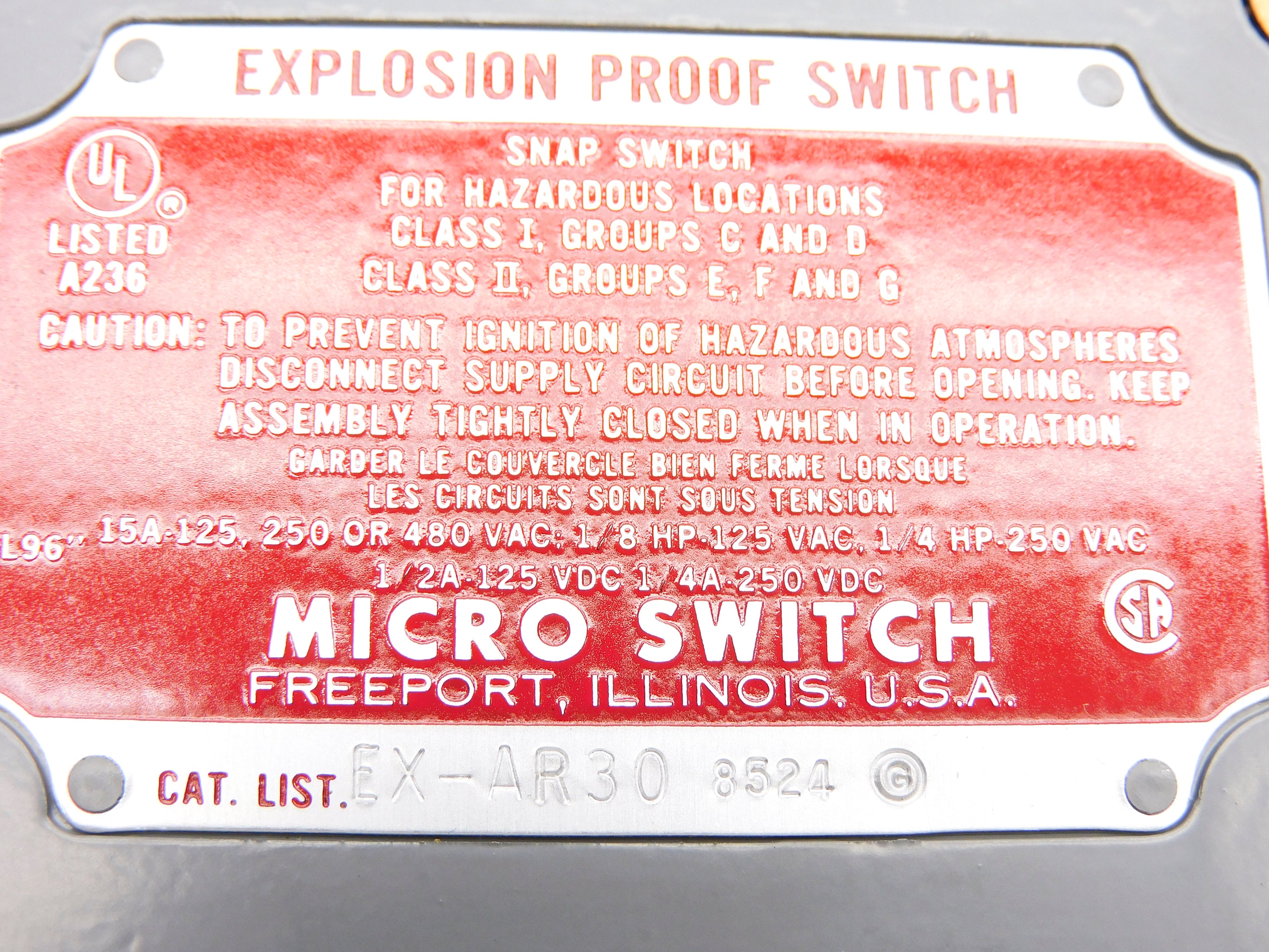 MICRO SWITCH EX-AR30 (GRAY) NSMP