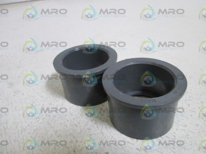 LOT OF 2 CHEMKOR BUSHING 2"X1-1/2" #837251 NSNP