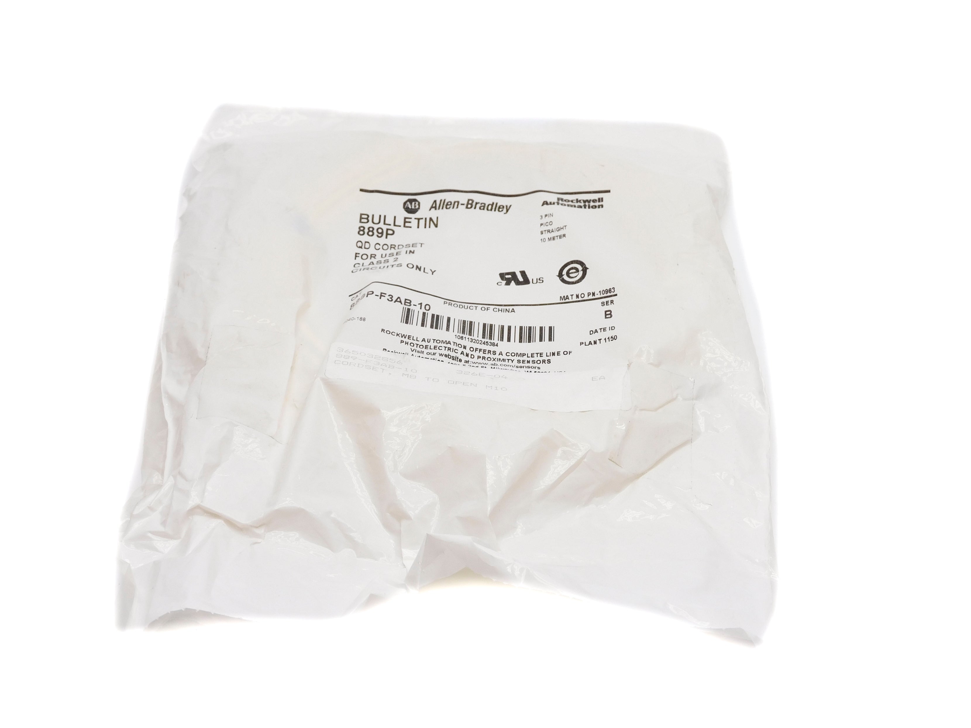 ALLEN BRADLEY 889P-F3AB-10 SER. B NSMP