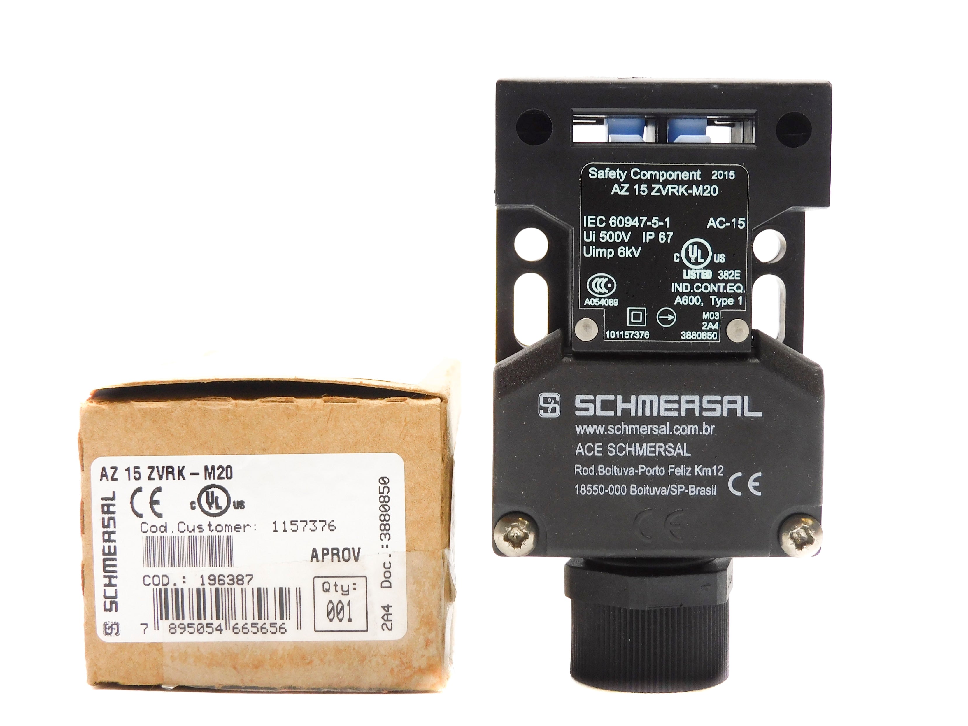 SCHMERSAL AZ15ZVRK-M20 500V NSMP