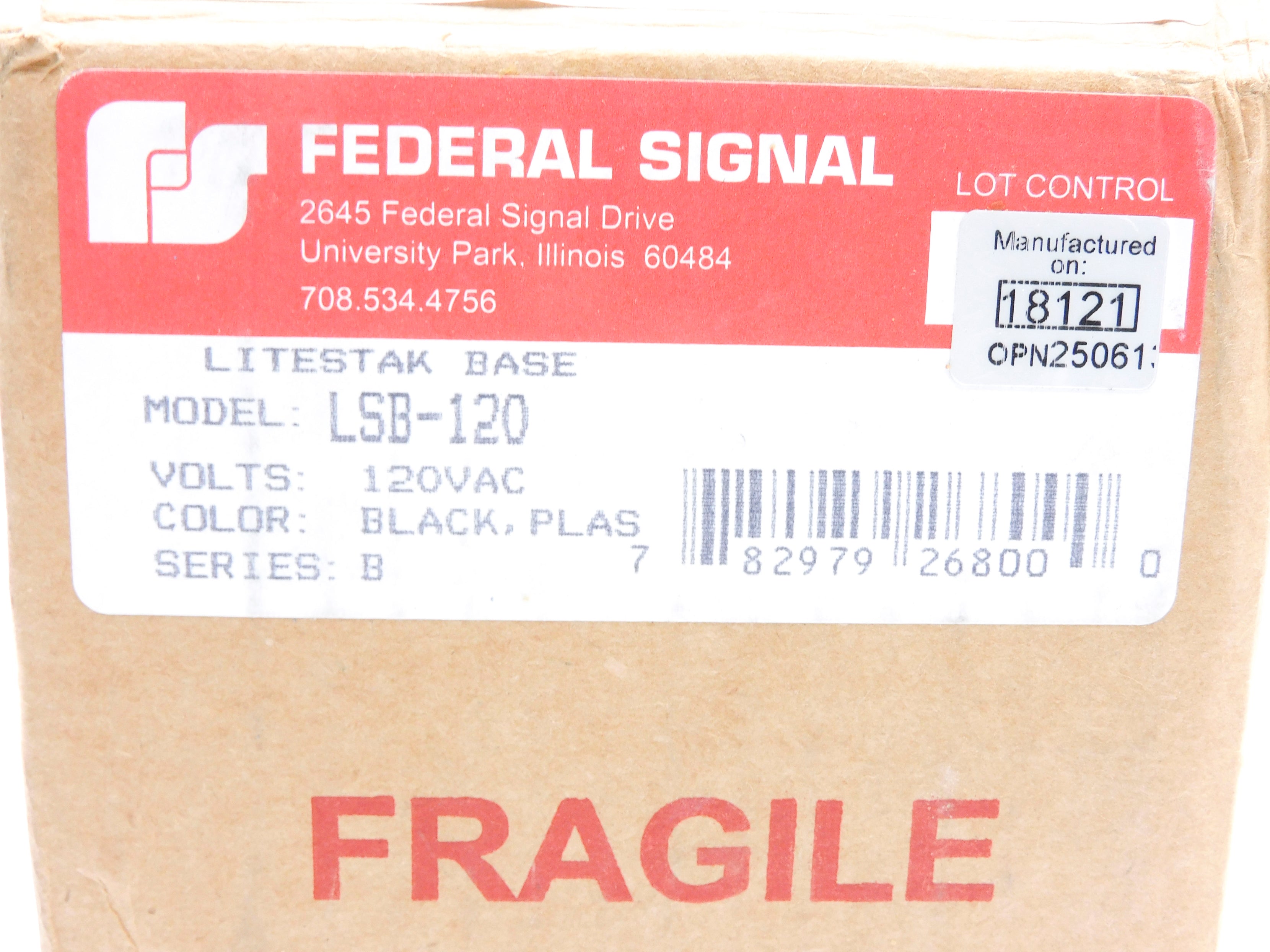INDUSTRIAL SPARE PART LSB-120 SER. B 120VAC 1.13A NSMP