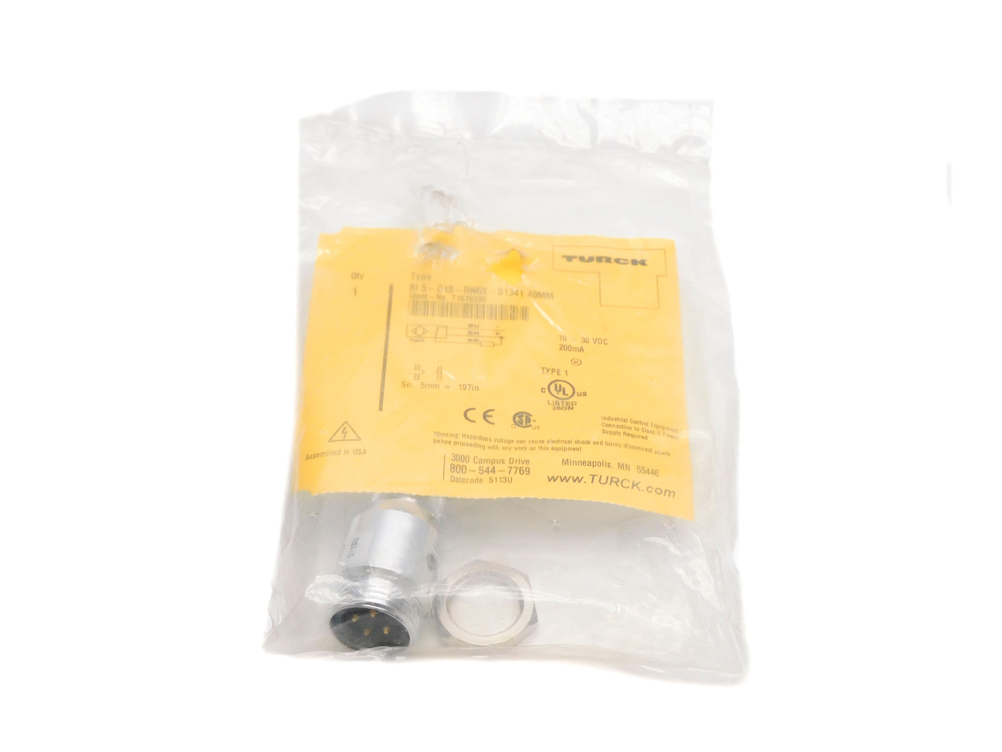 TURCK BI5-G18-RN6X-B1341 40MM NSMP