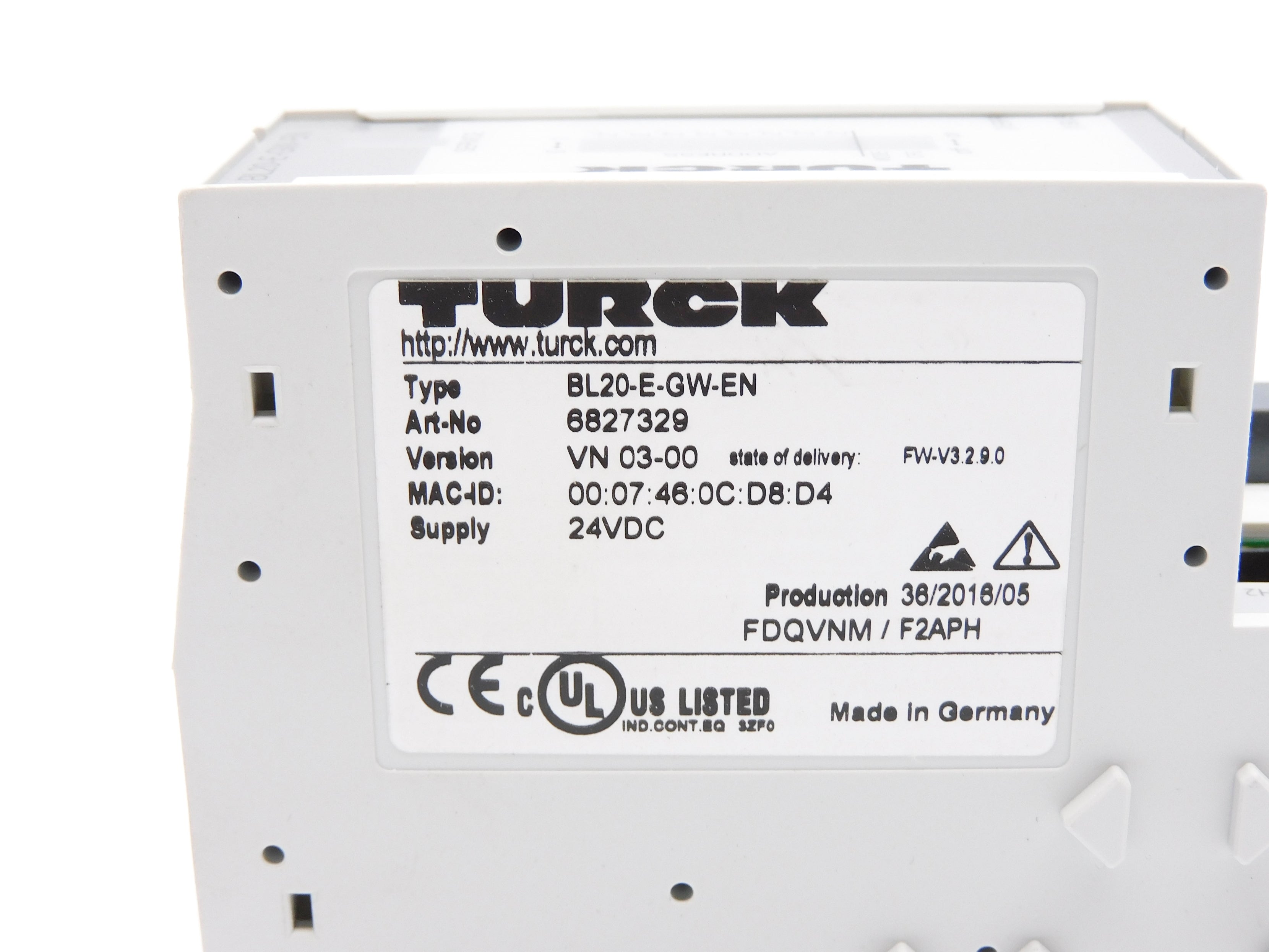 TURCK BL20-E-GW-EN 6827329 24VDC NSMP