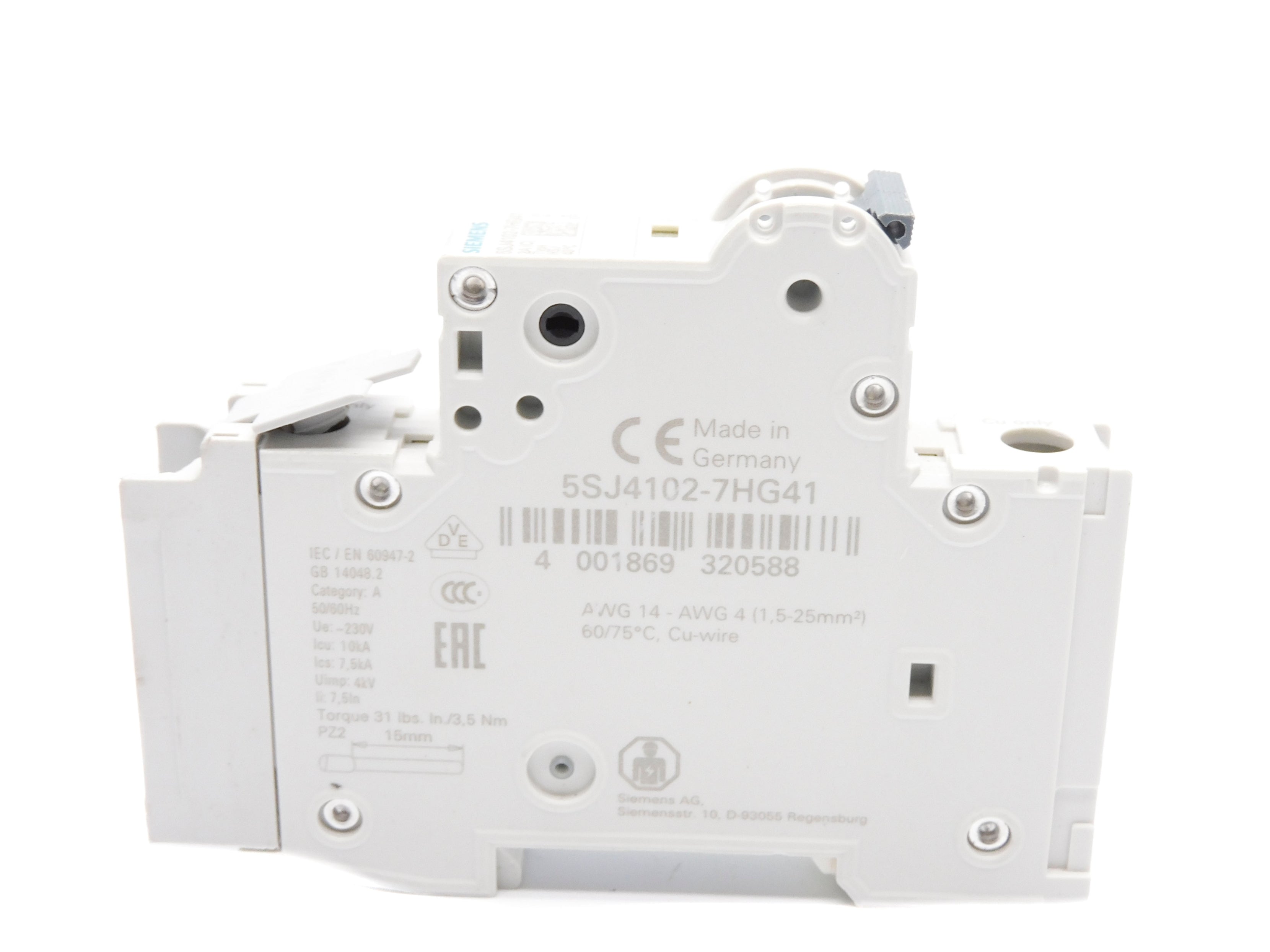 SIEMENS 5SJ4102-7HG41 2A 230V NSNP