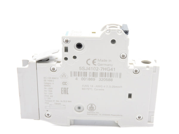 SIEMENS 5SJ4102-7HG41 2A 230V NSNP