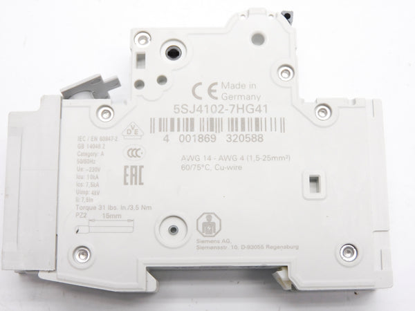 SIEMENS 5SJ4102-7HG41 2A 230V NSNP