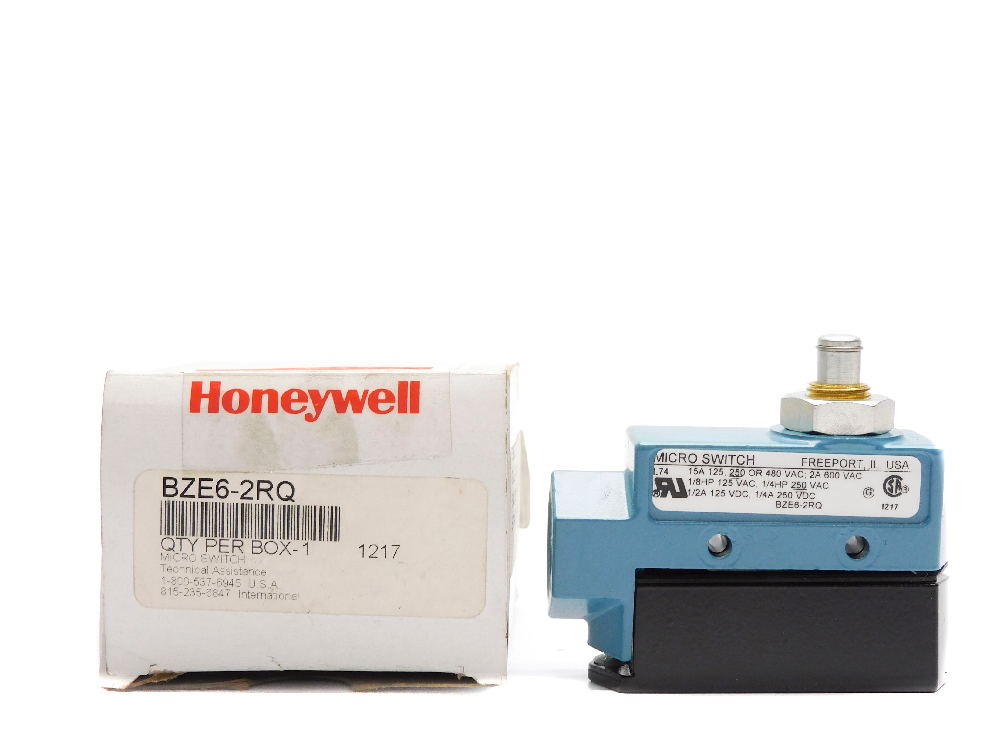 HONEYWELL BZE6-2RQ 600VAC 15A NSMP