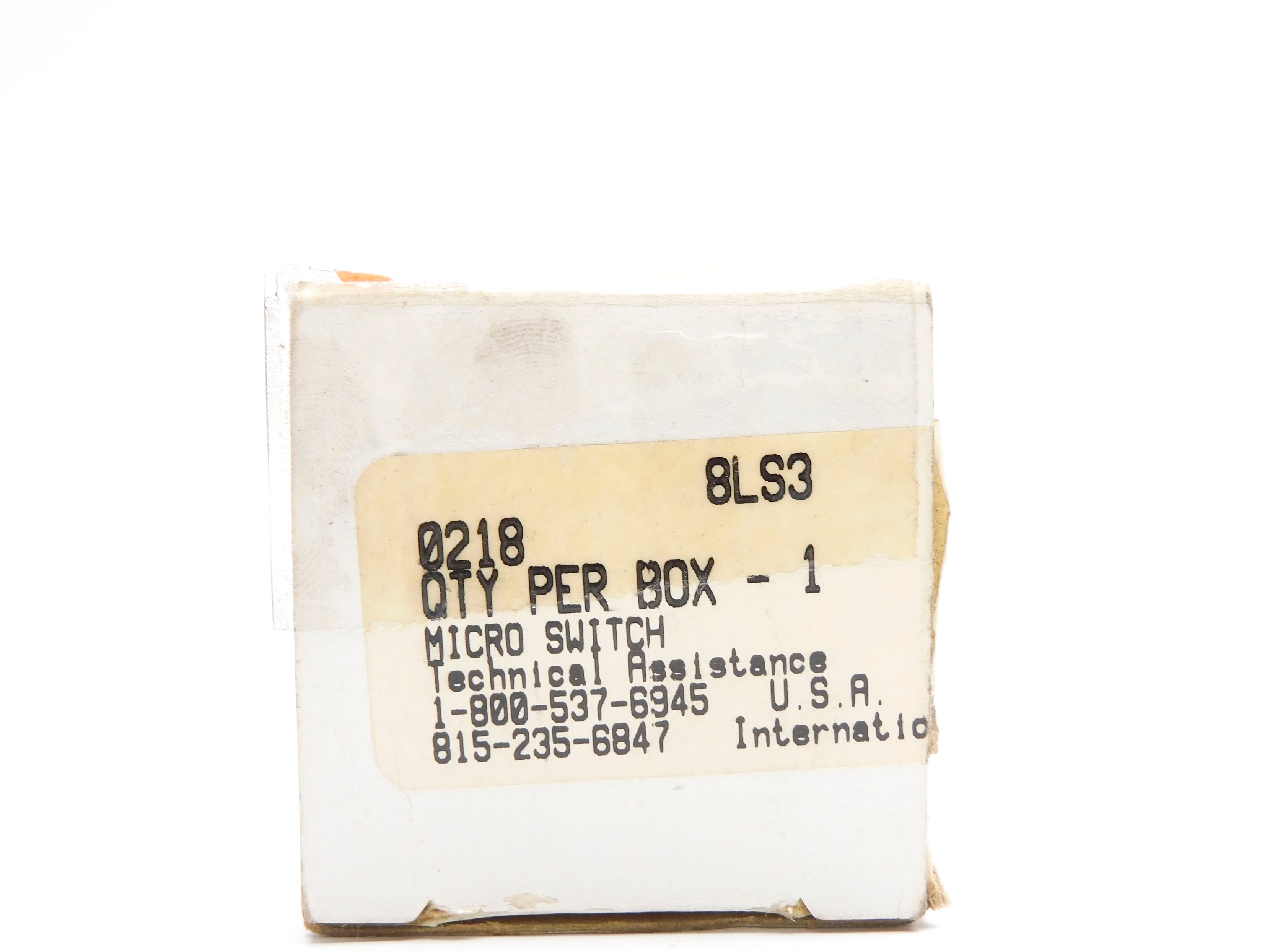 MICRO SWITCH 8LS3 600VAC NSMP