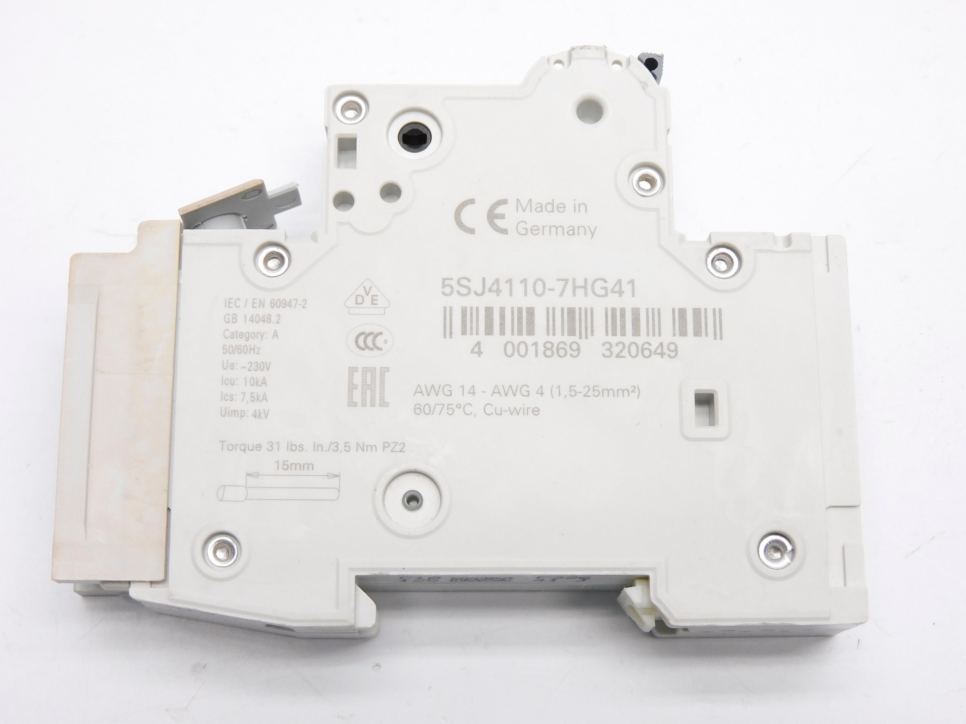 SIEMENS 5SJ4110-7HG41 10A 230V NSNP
