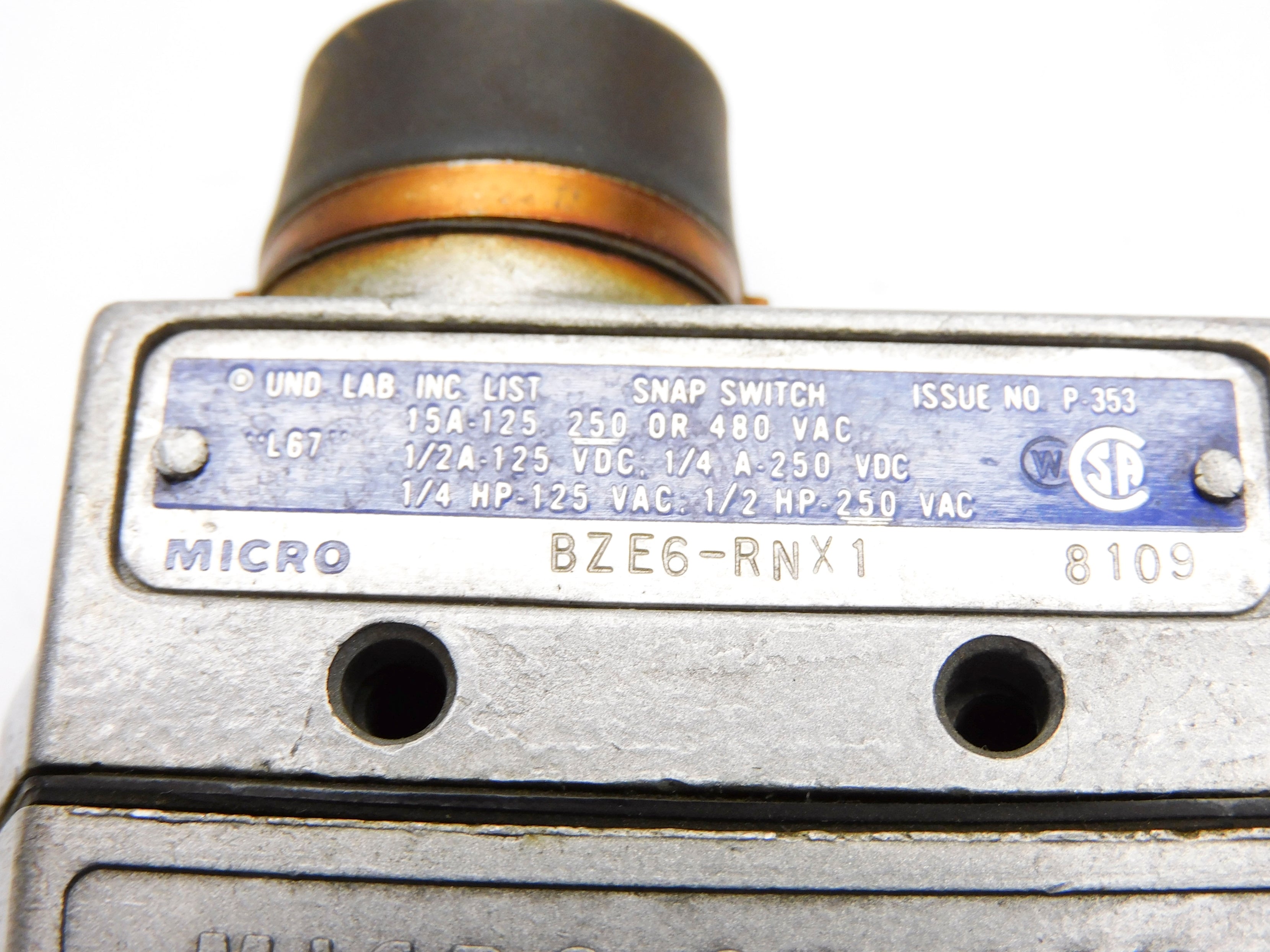 MICRO SWITCH BZE6-RNX1 (GREY) NSNP