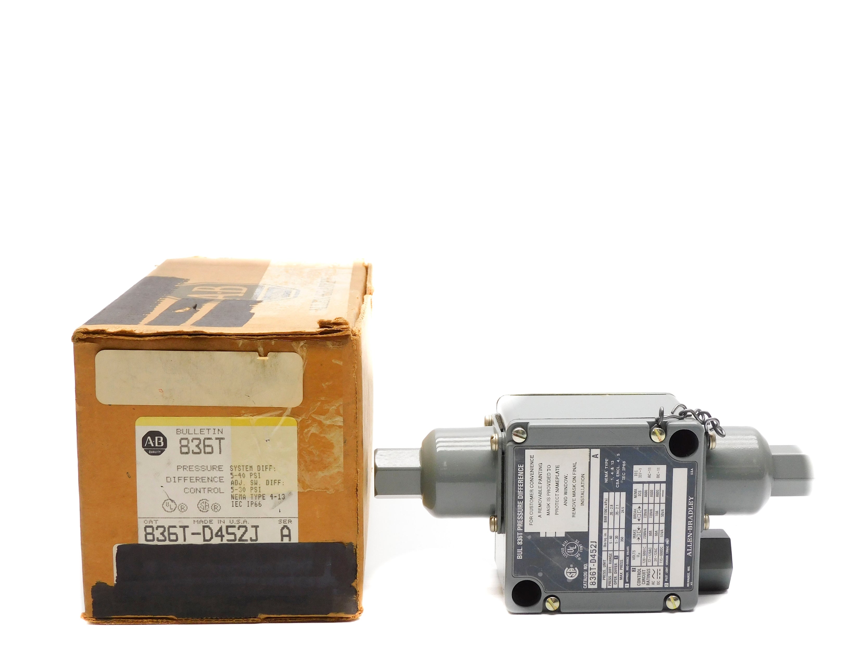 ALLEN BRADLEY 836T-D452J SER. A (BR/YL) NSMP
