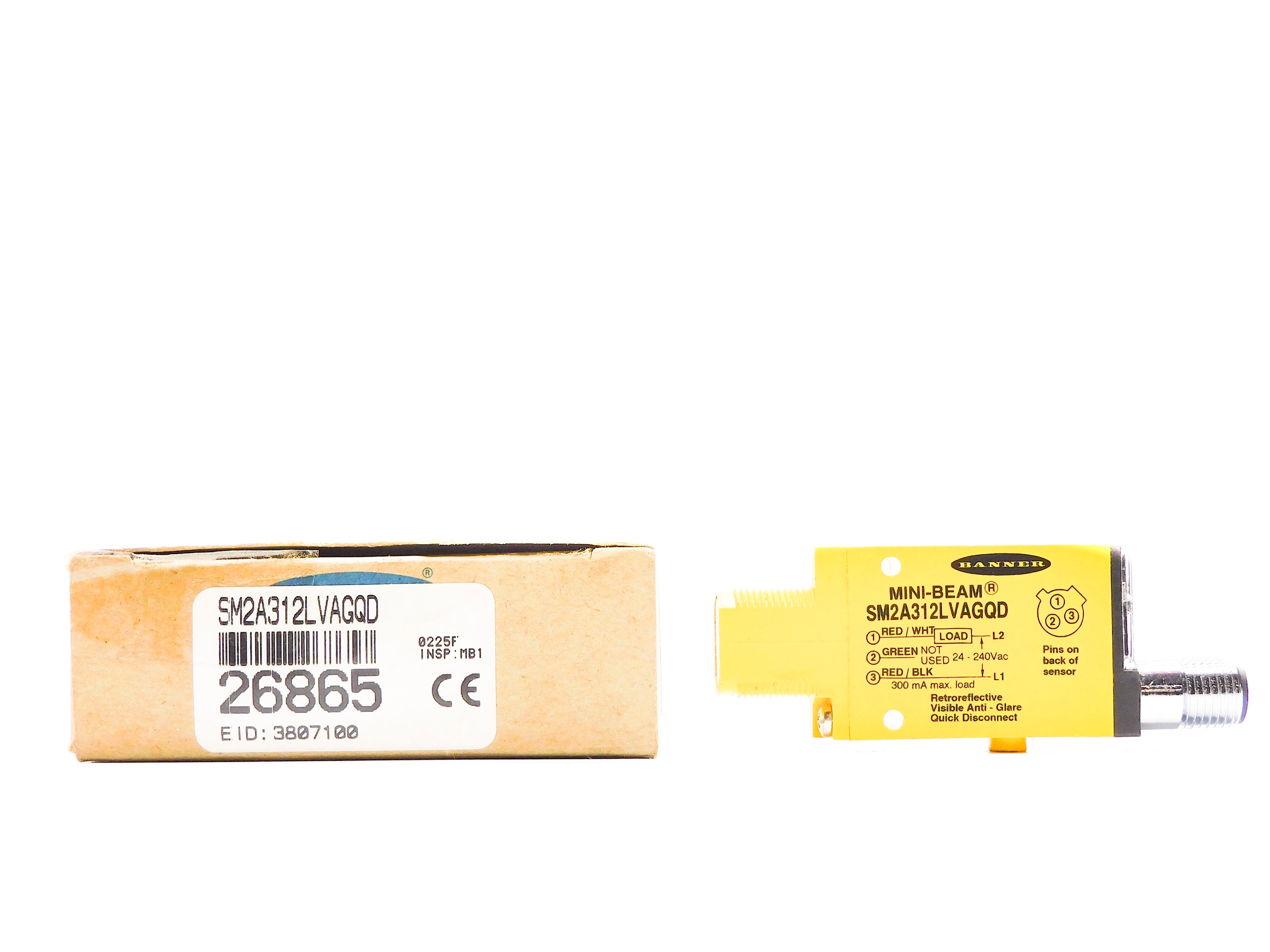 BANNER ENGINEERING SM2A312LVAGQD 26865 24-240VAC NSMP