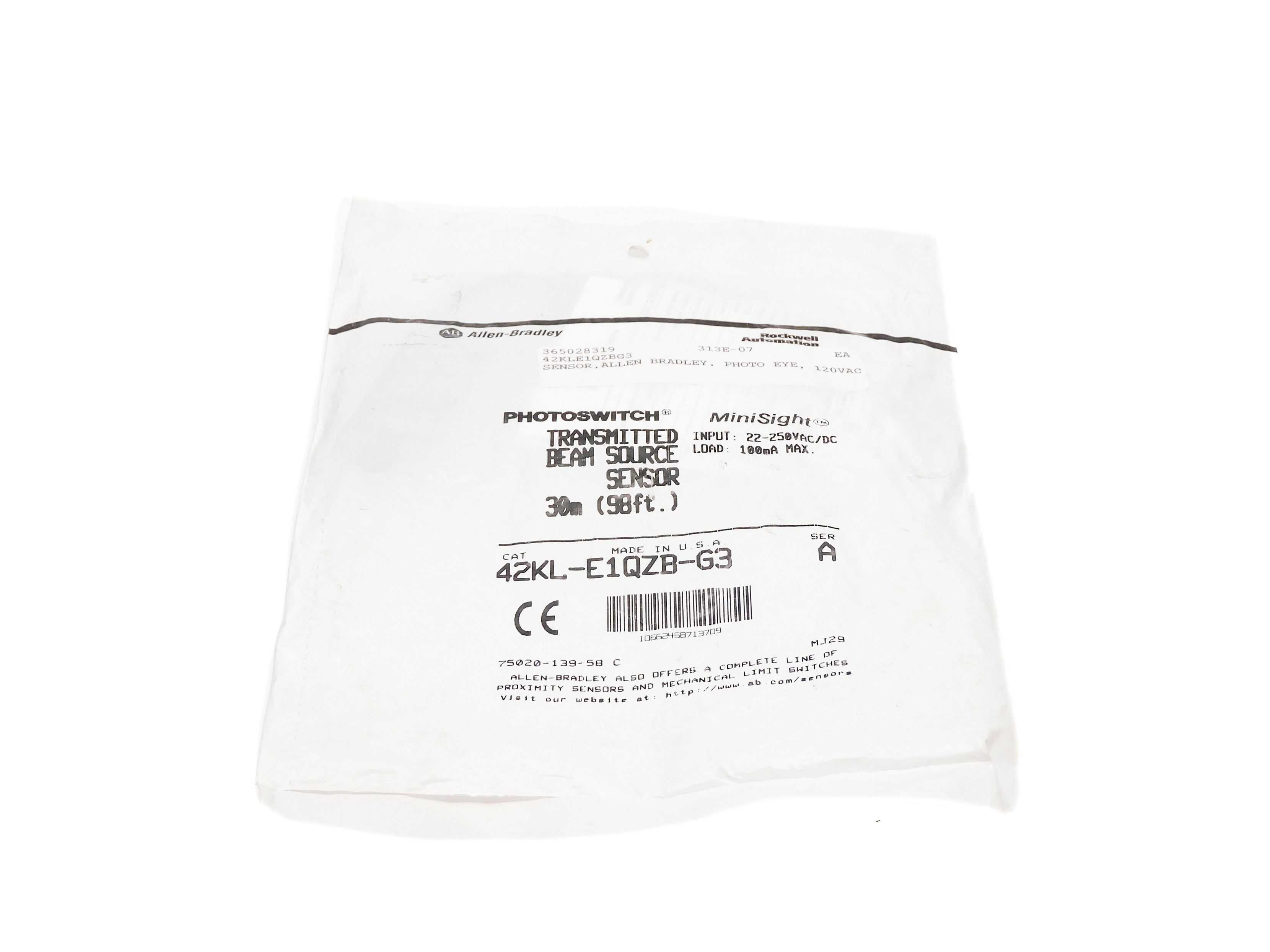 INDUSTRIAL SPARE PART 42KL-E1QZB-G3 SER. A 22-250VAC/DC NSMP