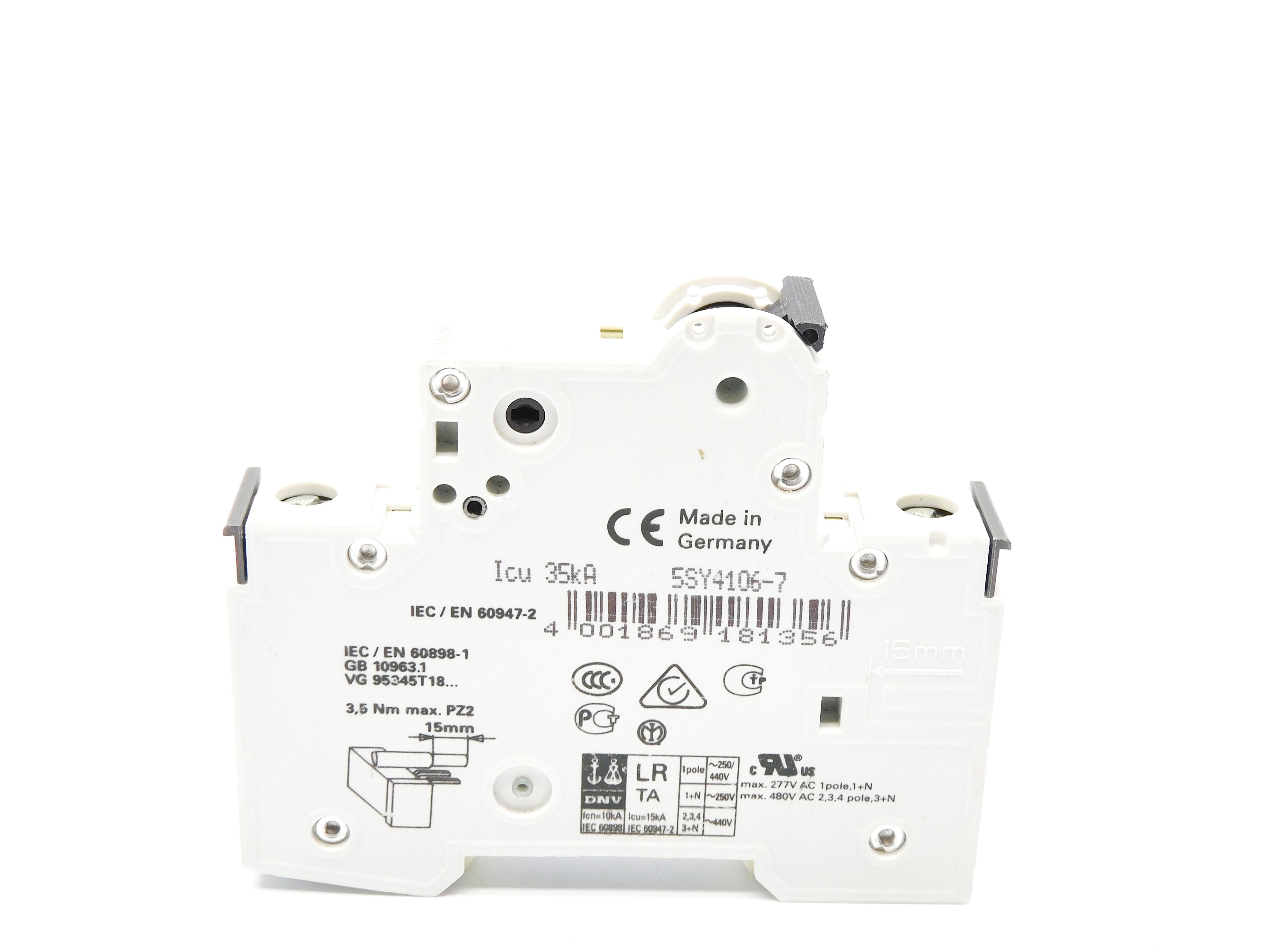 SIEMENS 5SY4106-7 230/400V 6A NSNP