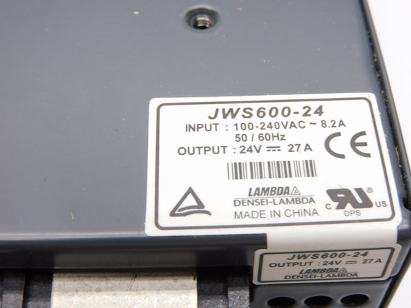 LAMBDA JWS600-24 100-240VAC 8.2A NSMP
