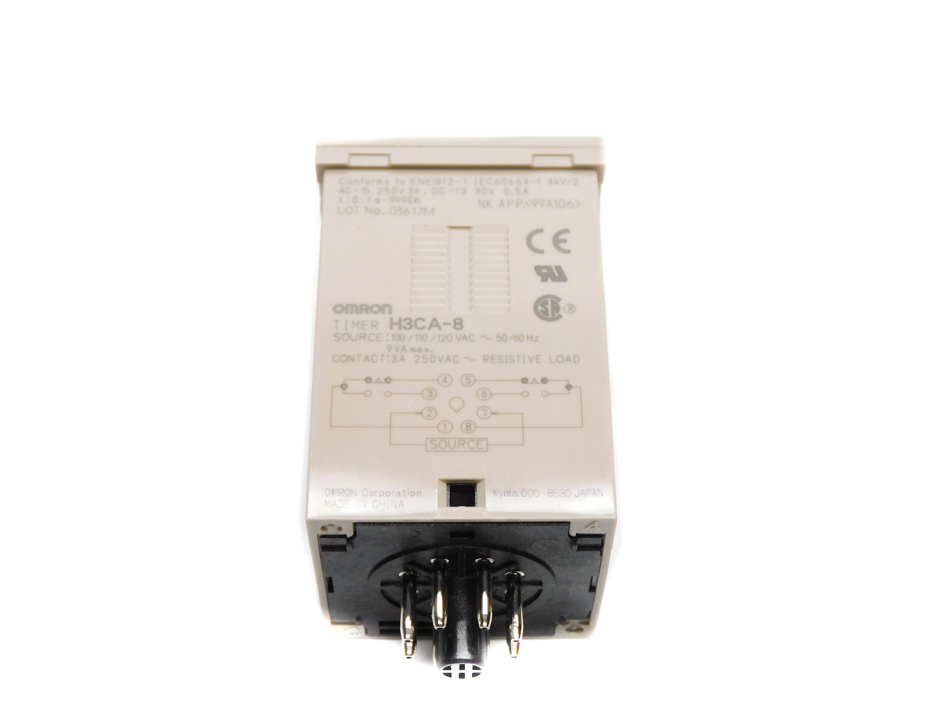 OMRON H3CA-8 100/110/120VAC 3A 99.9S-9990H NSMP