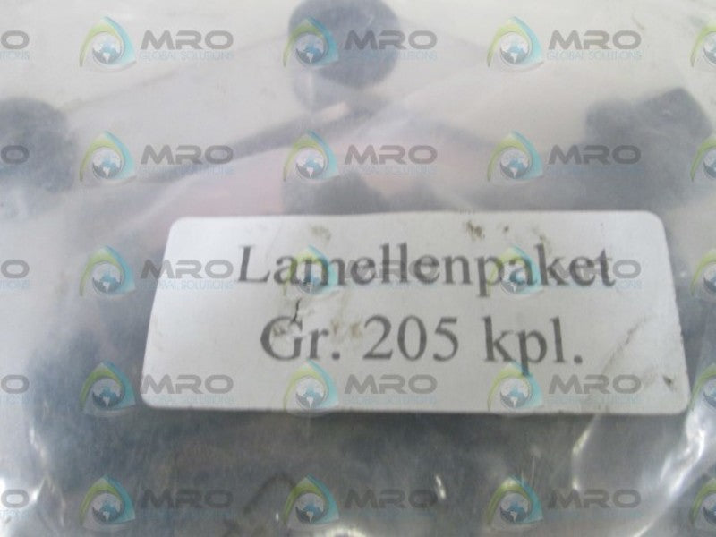LAMELLENPAKET GR.205 KPL. NSNP IN BAG