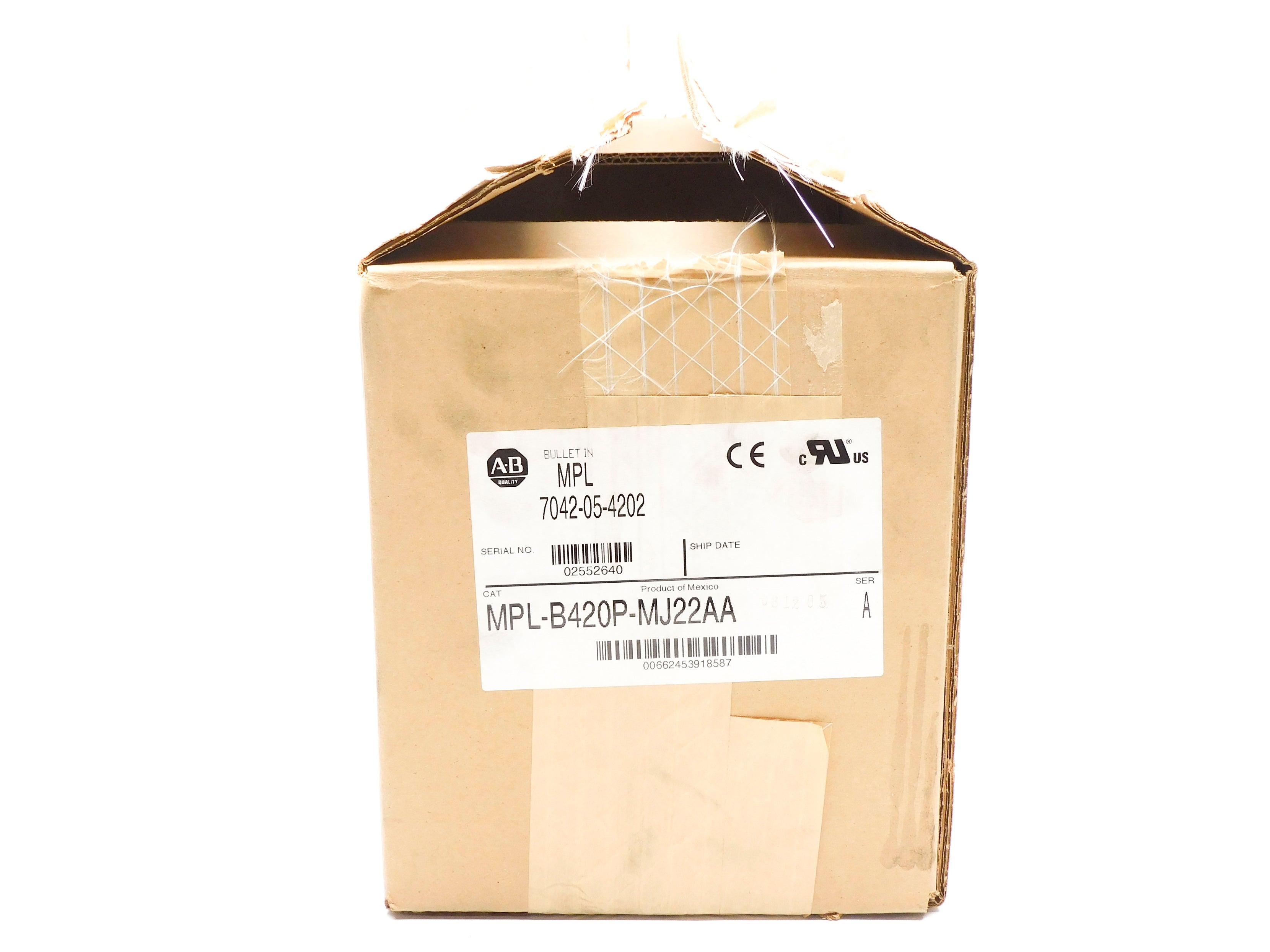 INDUSTRIAL SPARE PART MPL-B420P-MJ22AA SER. A 460V 6.4A NSMP