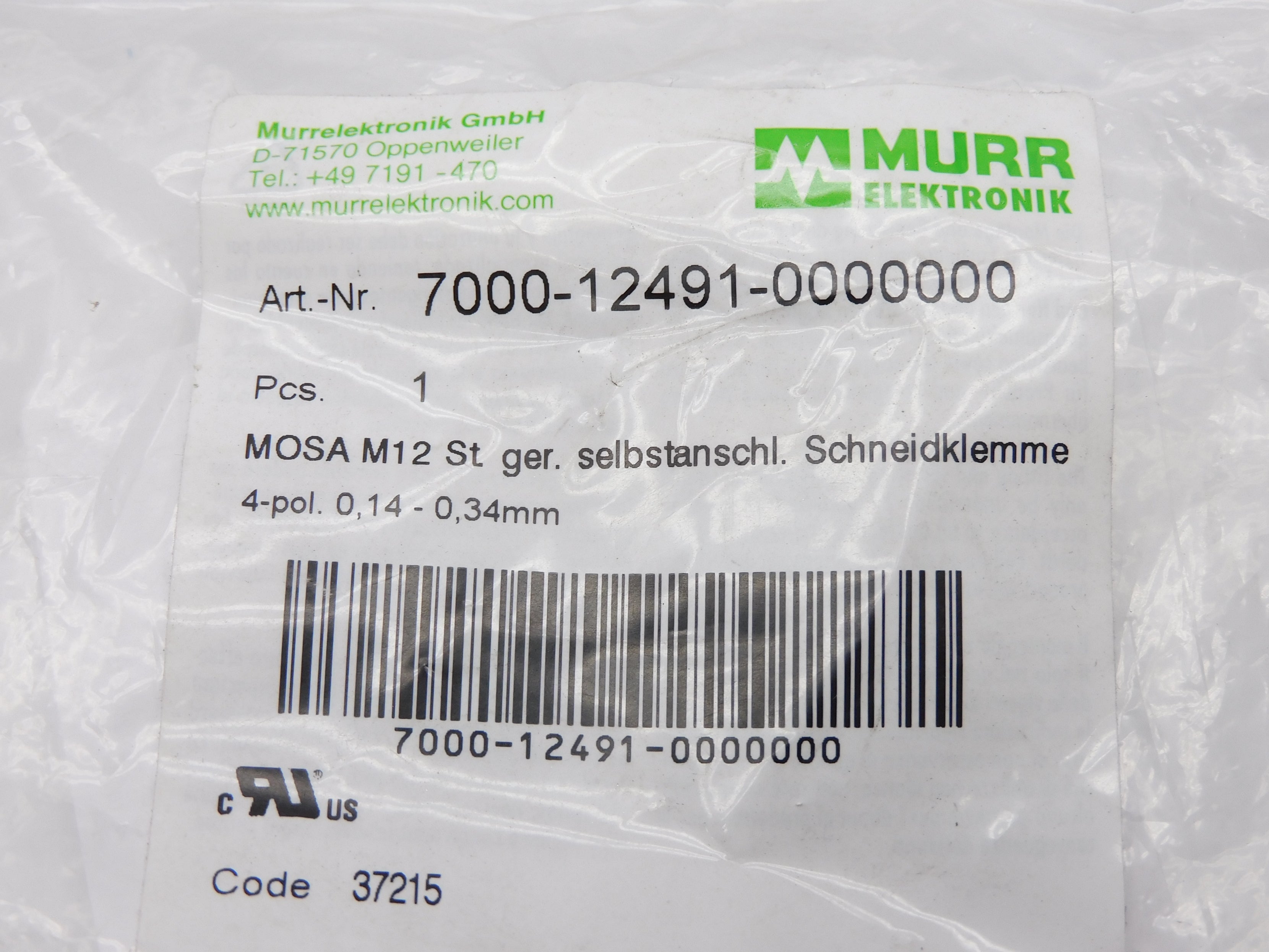 MURR ELEKTRONIK 7000-12491-0000000 NSMP