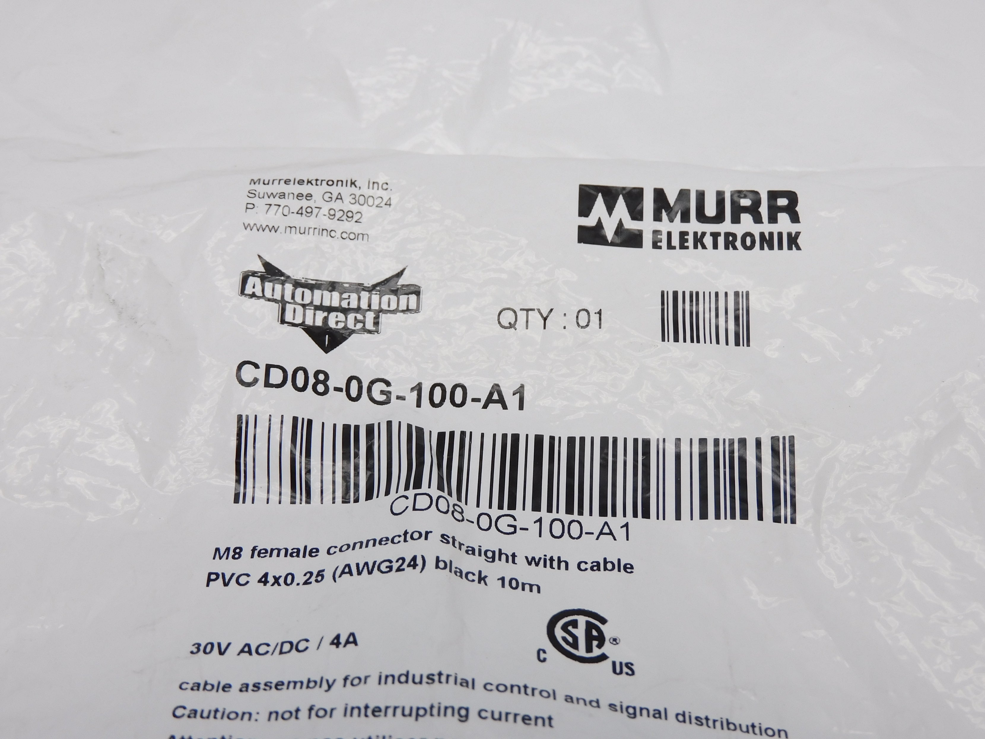 AUTOMATION DIRECT CD08-0G-100-A1 30VAC/DC 4A NSMP