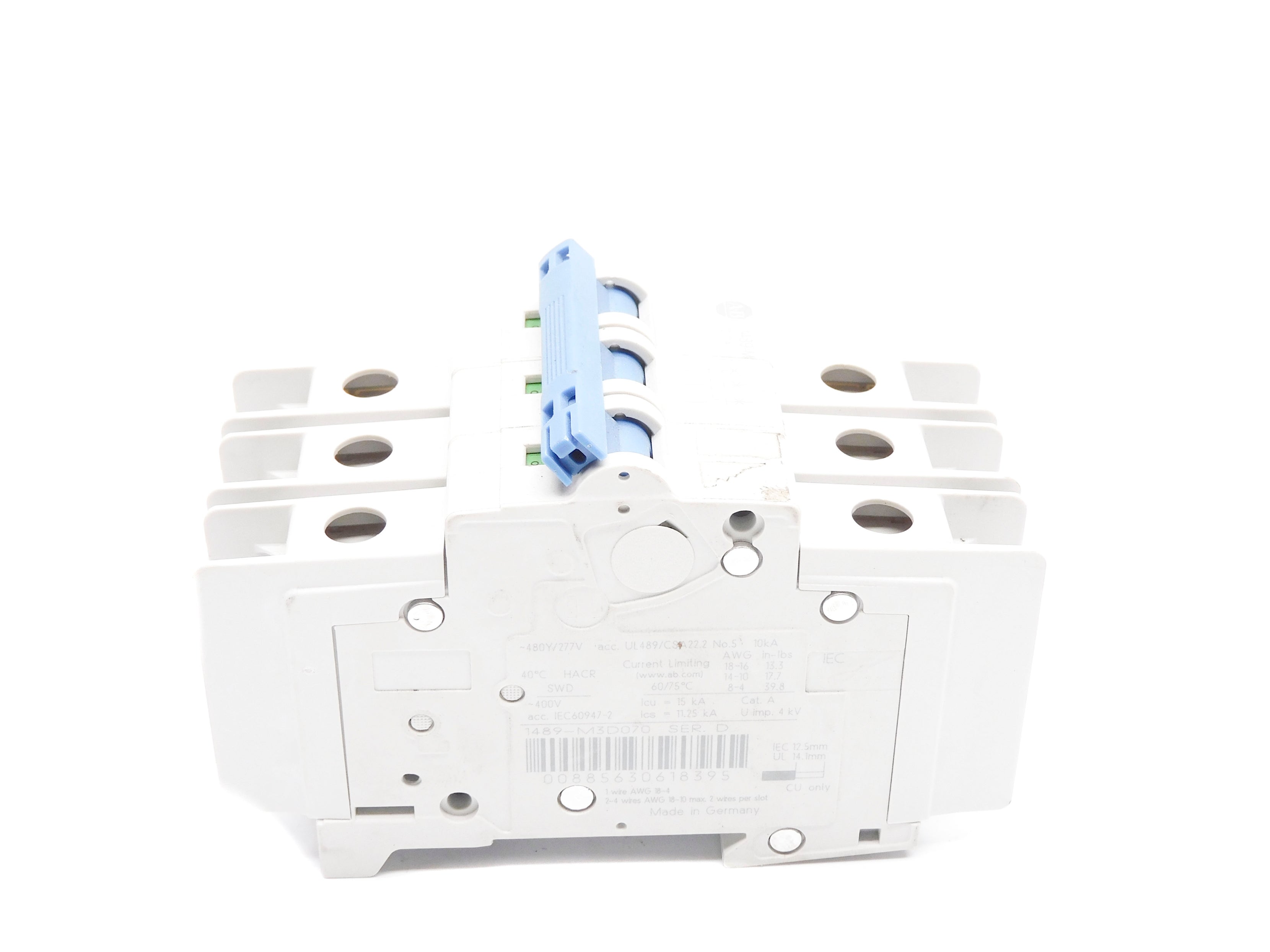 ALLEN BRADLEY 1489-M3D070 SER. D 7A 480/277V UNMP