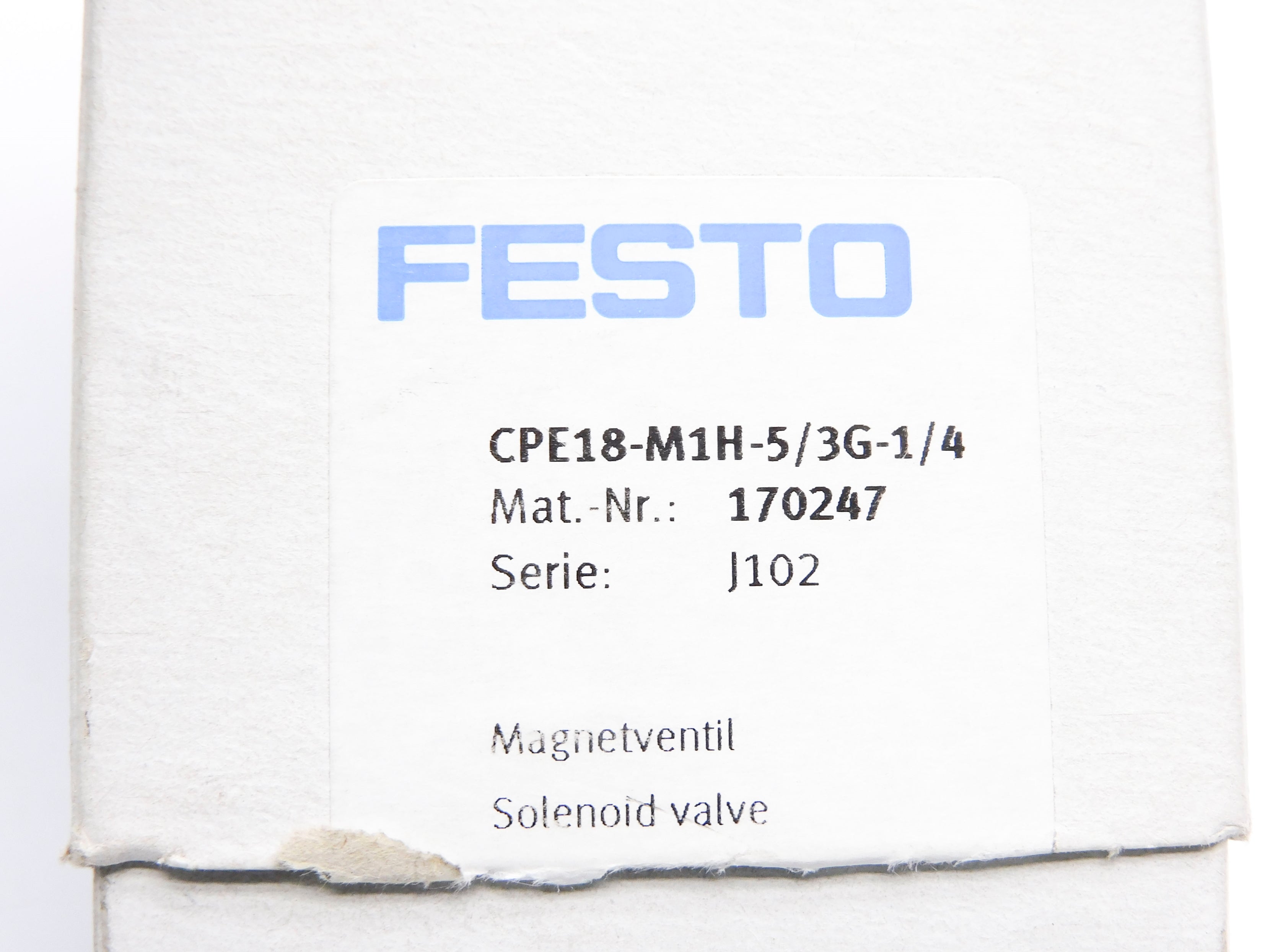 FESTO CPE18-M1H-5/3G-1/4 170247 24VDC NSMP