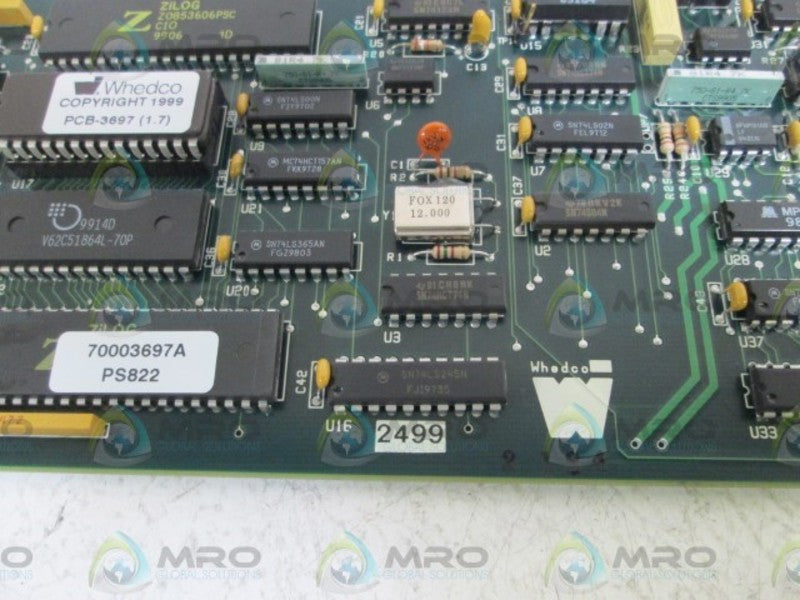 WHEDCO PC CONTROL BOARD 17003699 REV. A NSNP