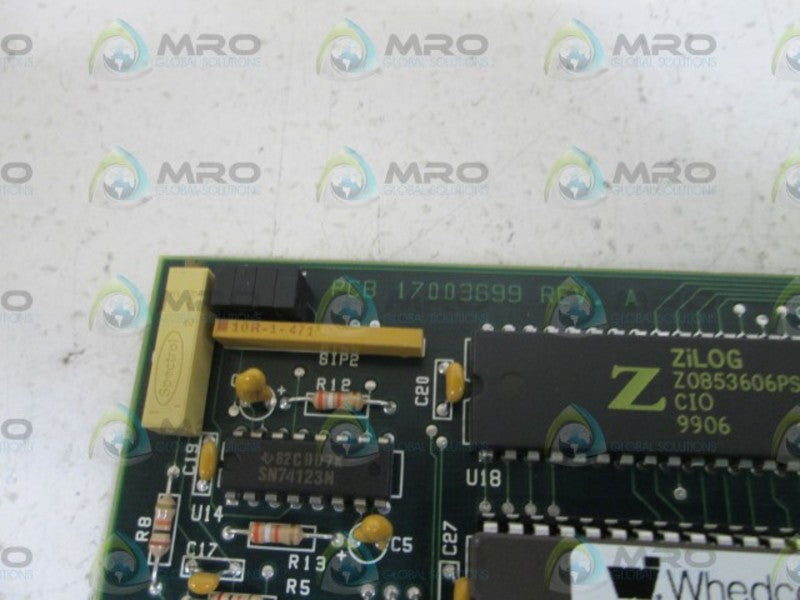 WHEDCO PC CONTROL BOARD 17003699 REV. A NSNP