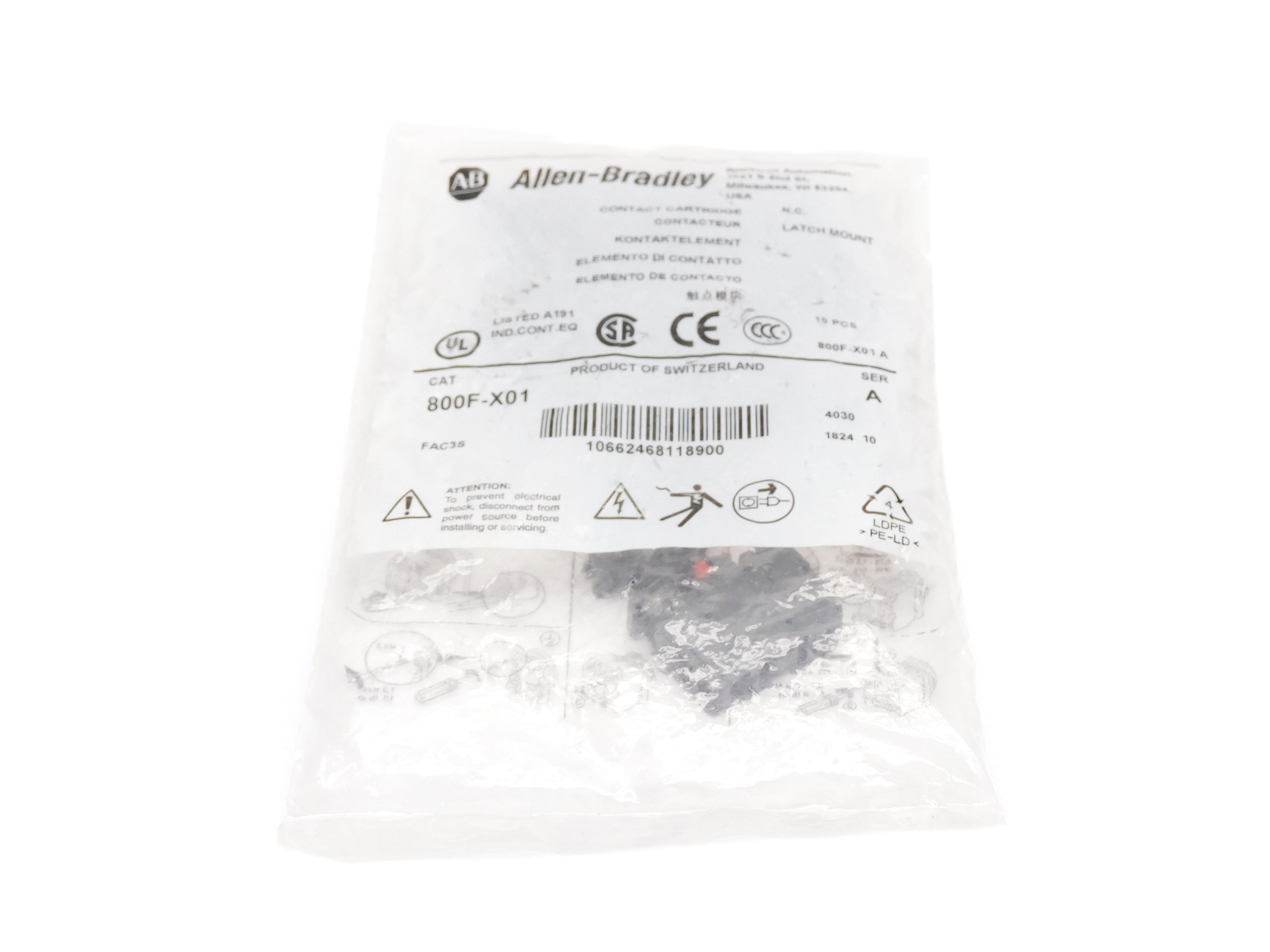 INDUSTRIAL SPARE PART 800F-X01 SER. A (PKG OF 10) NSMP