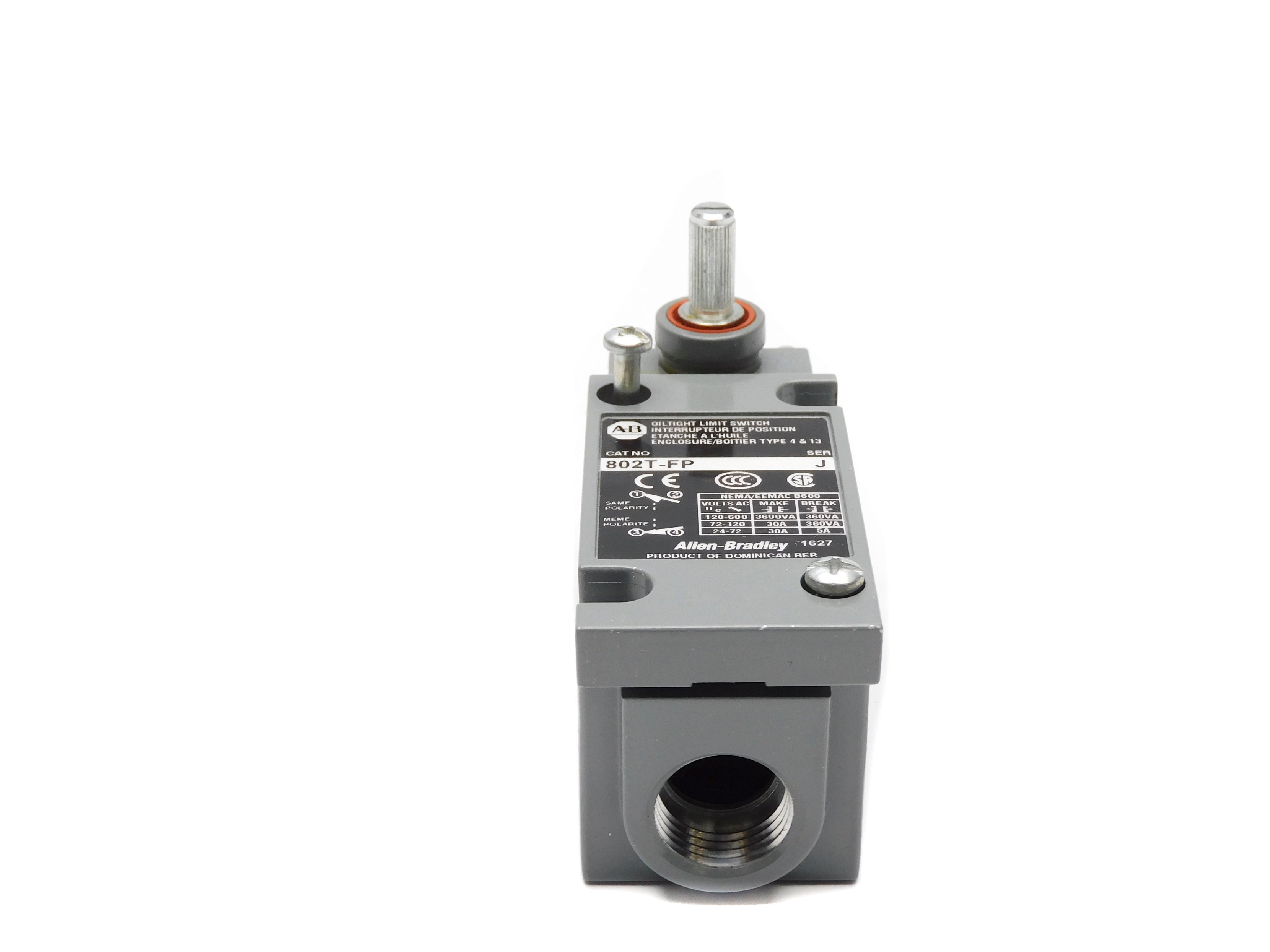 ALLEN BRADLEY 802T-FP SER. J 120-600VAC 60A (WH) NSMP
