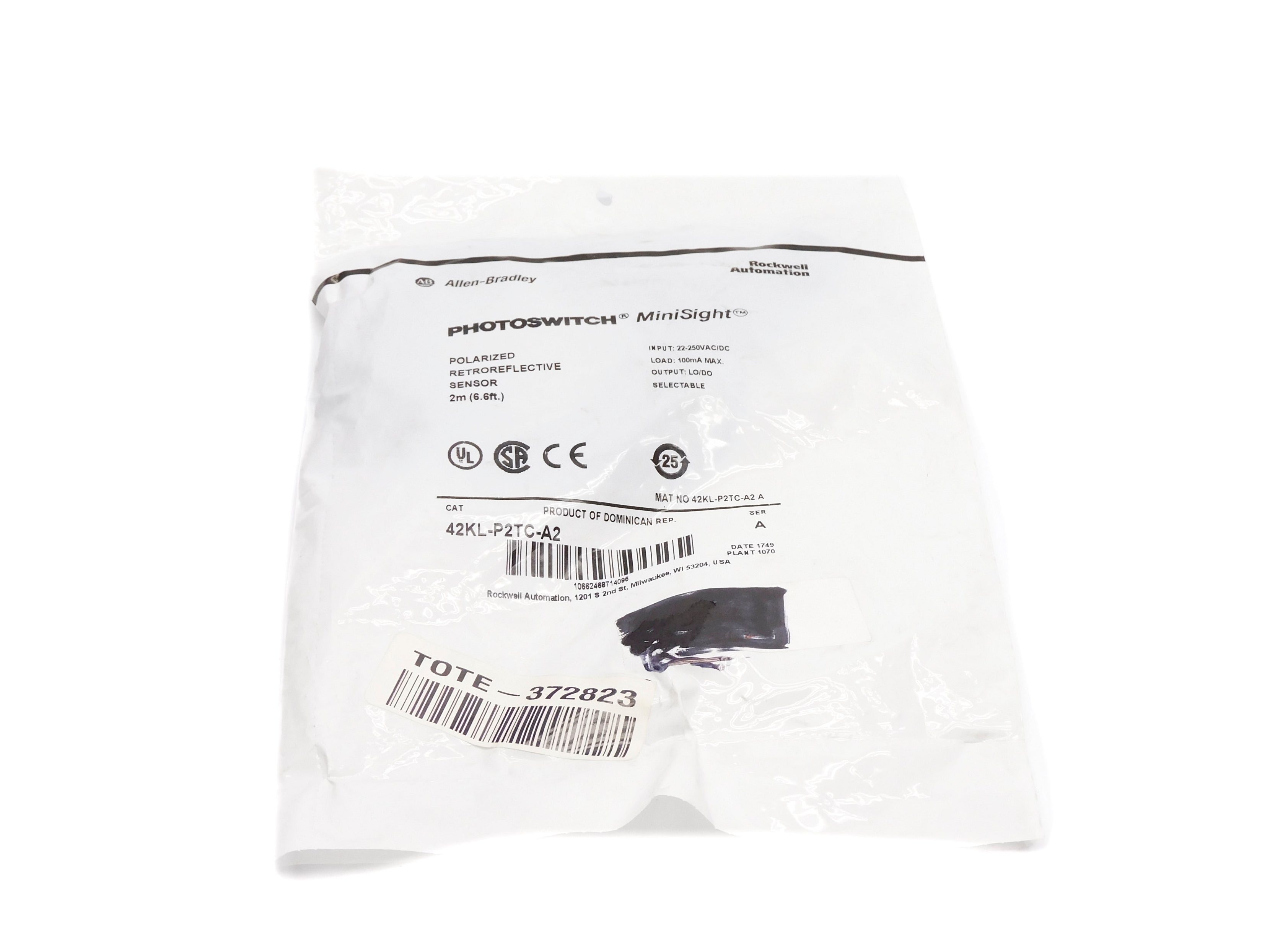 ALLEN BRADLEY 42KL-P2TC-A2 SER. A 22-250VAC/DC NSMP