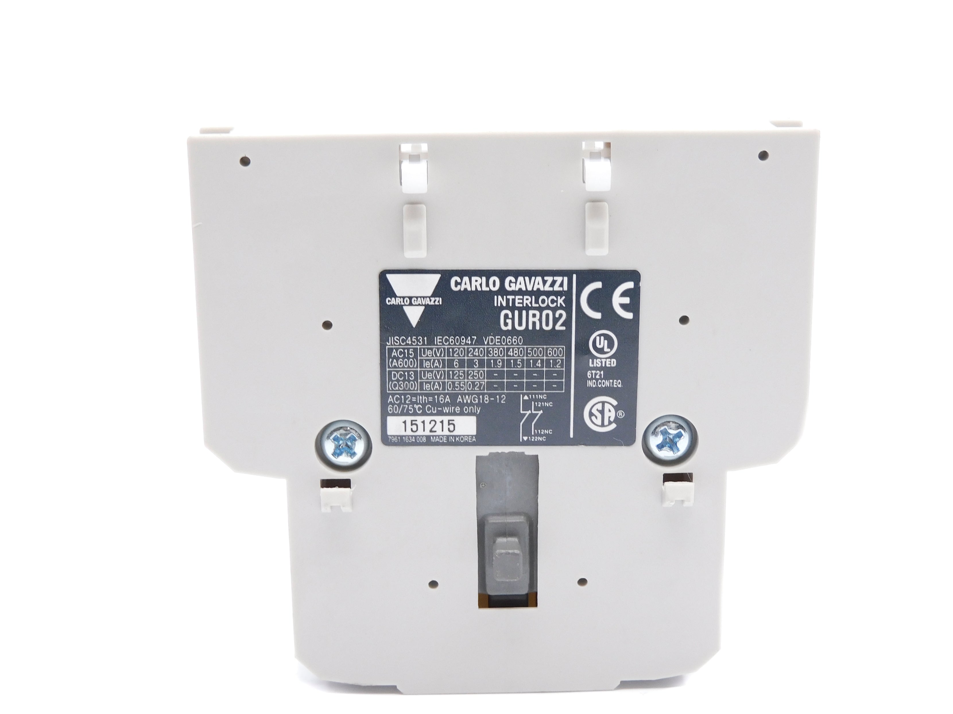 CARLO GAVAZZI GUR02 600V 16A NSNP