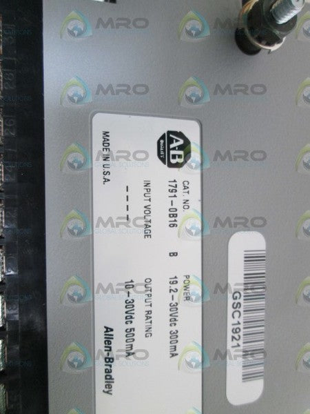 INDUSTRIAL SPARE PART OUTPUT MODULE 1791-OB16 SER. B  NSMP
