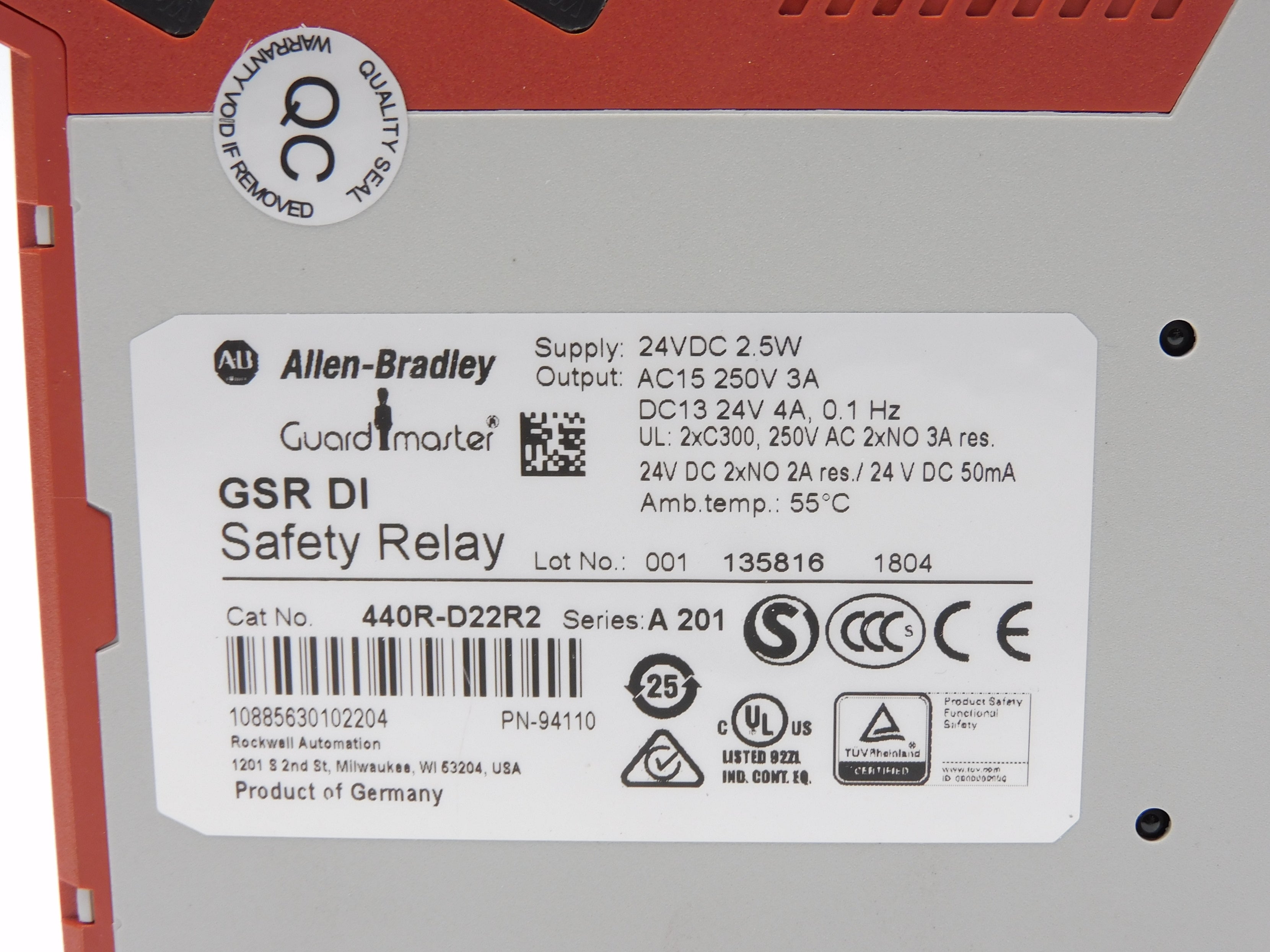 INDUSTRIAL SPARE PART 440R-D22R2 SER. A201 24VDC (WH) NSMP