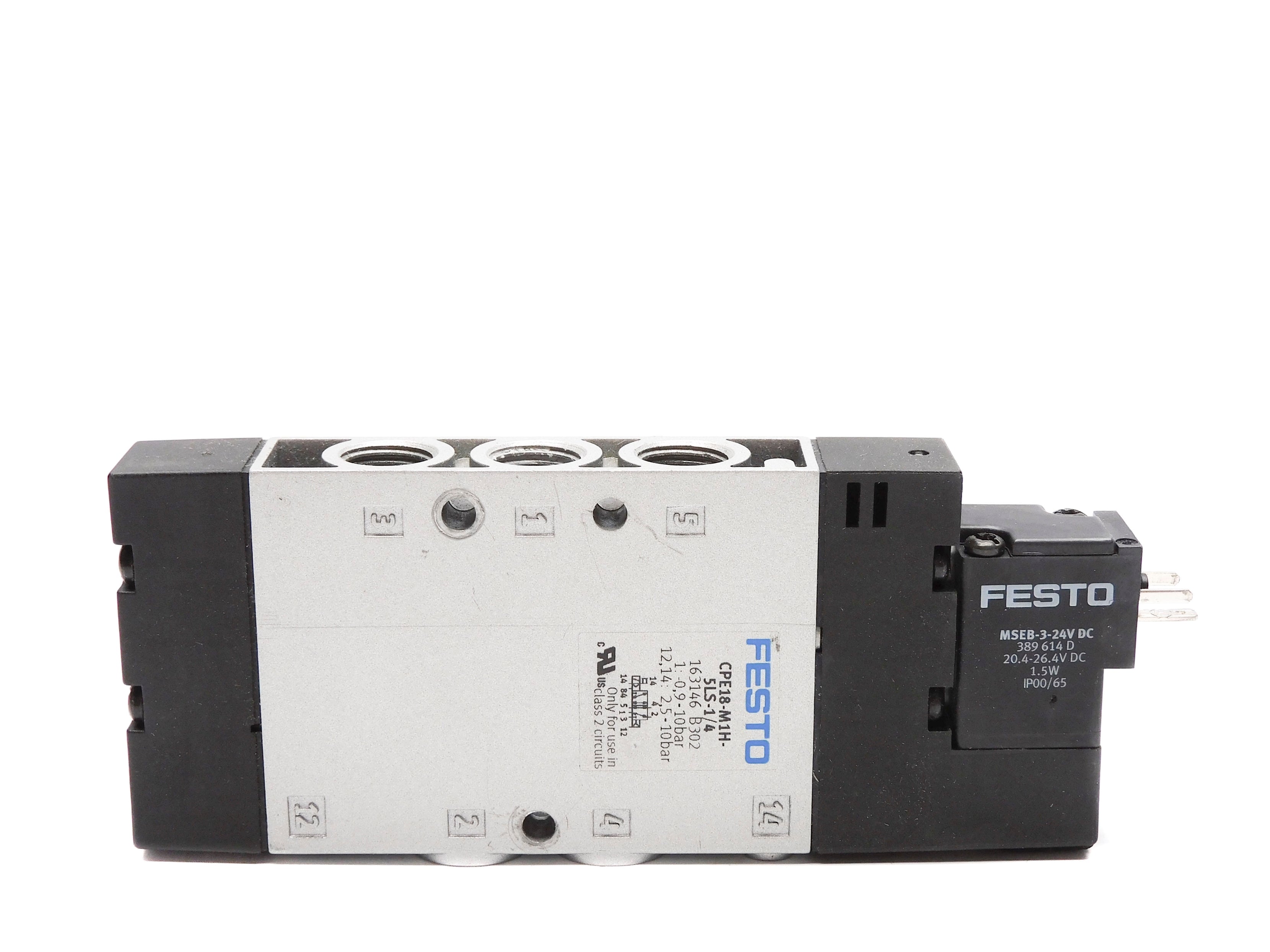 FESTO CPE18-M1H-5LS-1/4 163146 20.4-26.4VDC NSNP