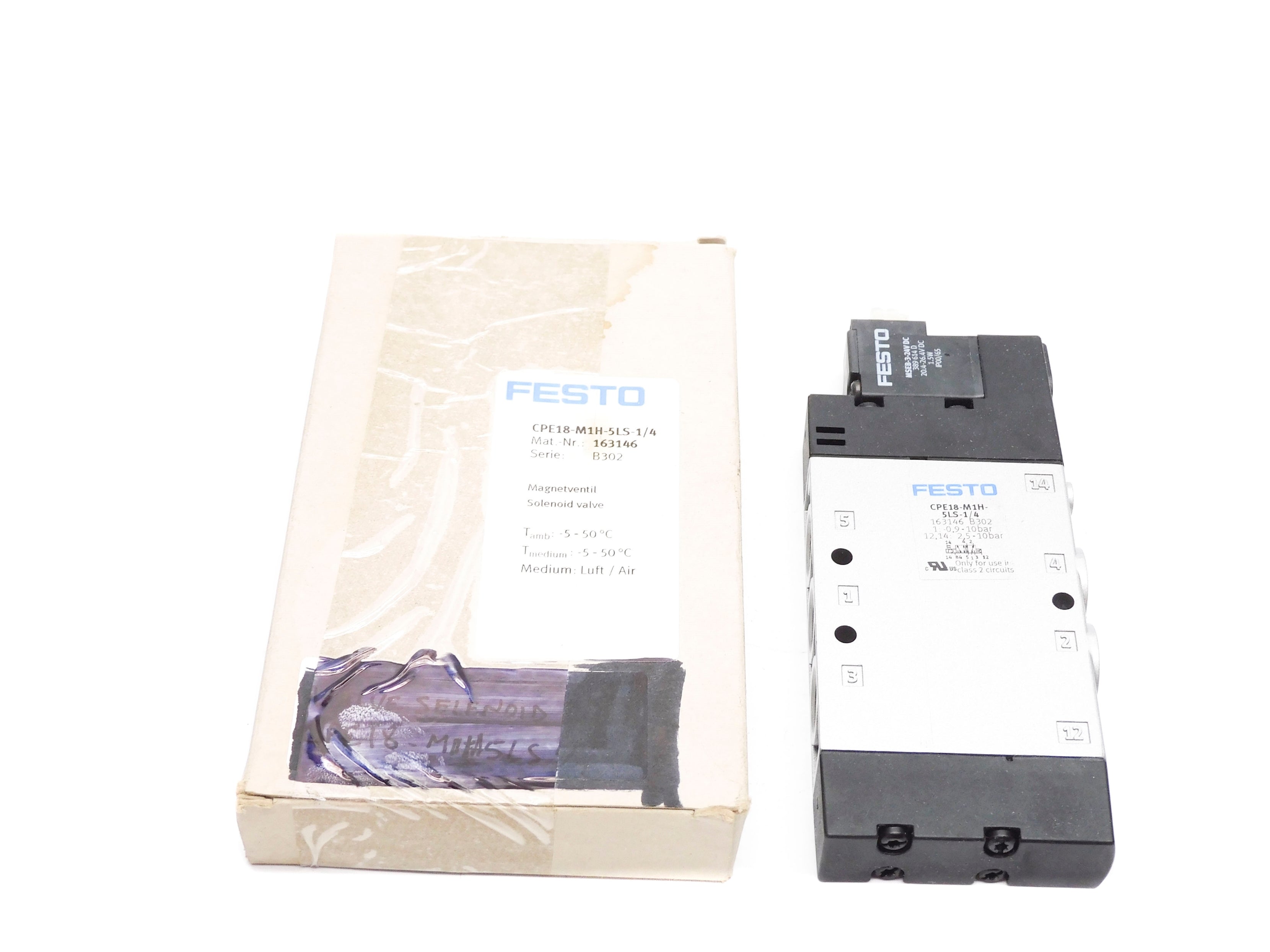 FESTO CPE18-M1H-5LS-1/4 163146 20.4-26.4VDC NSMP