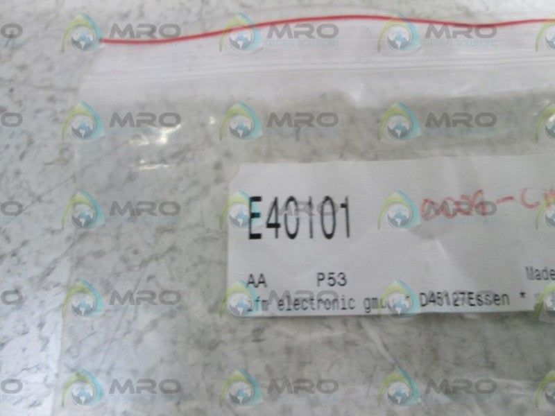 LOT OF 2 IFM ELECTRONIC ADAPTER E40101 NSNP IN BAG