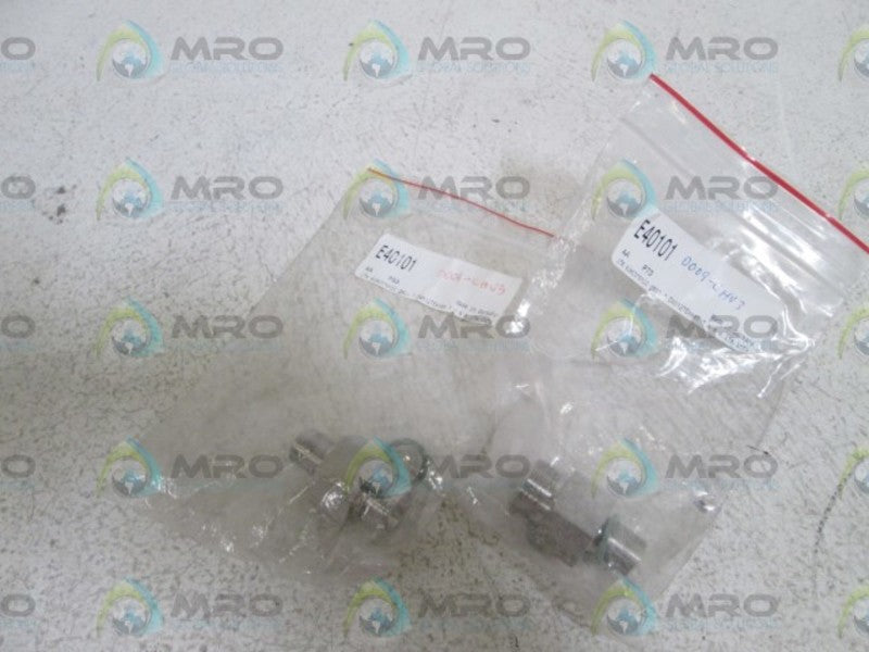 LOT OF 2 IFM ELECTRONIC ADAPTER E40101 NSNP IN BAG