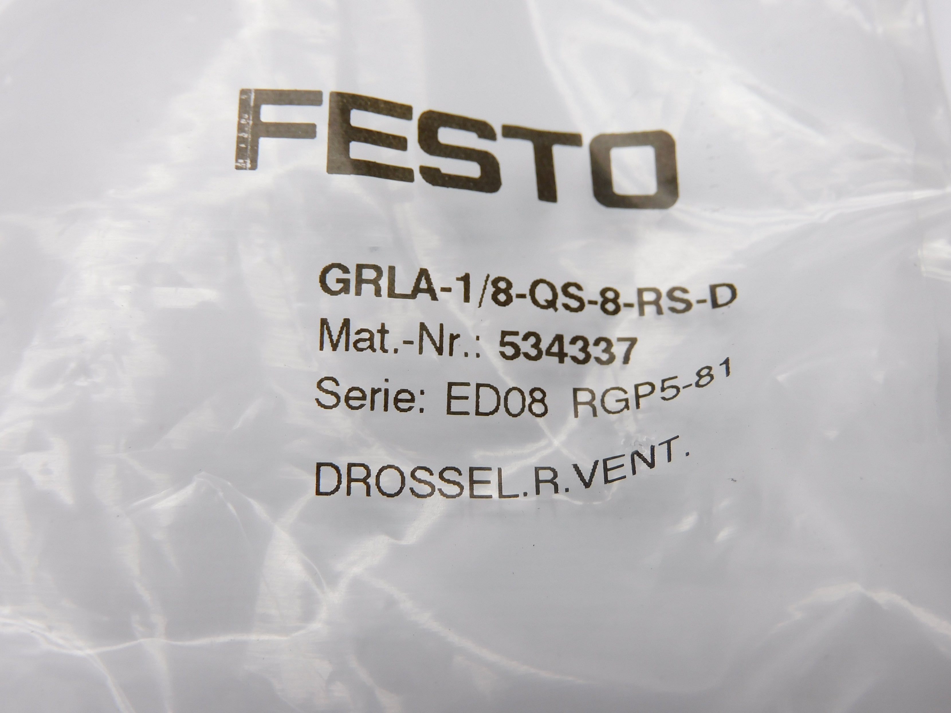 FESTO GRLA-1/8-QS-8-RS-D 534337 NSMP