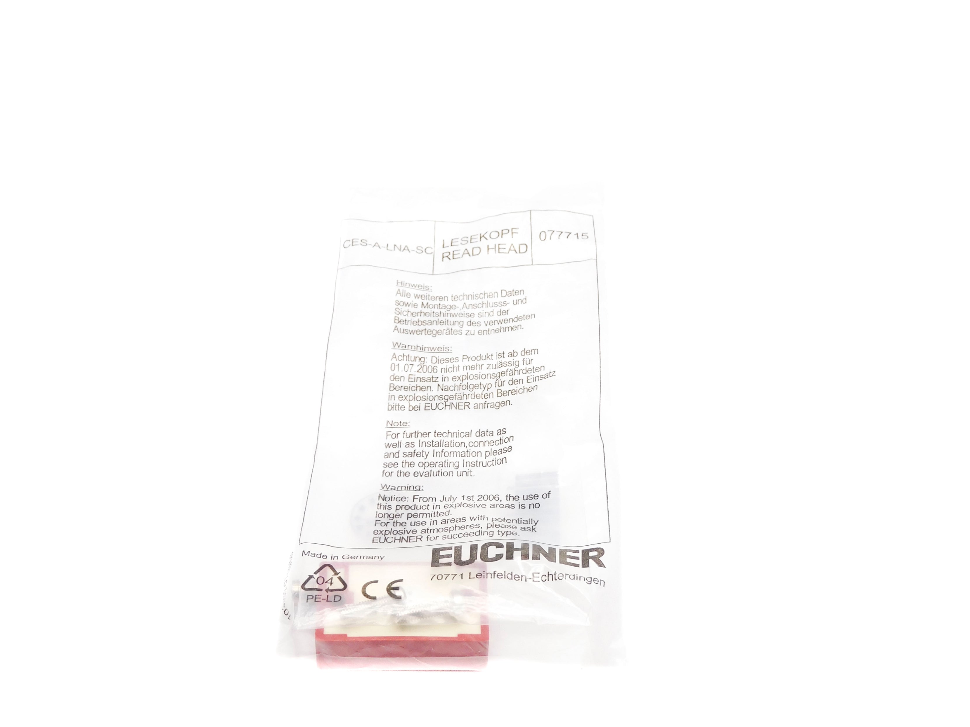 EUCHNER CES-A-LNA-SC 077715 NSMP