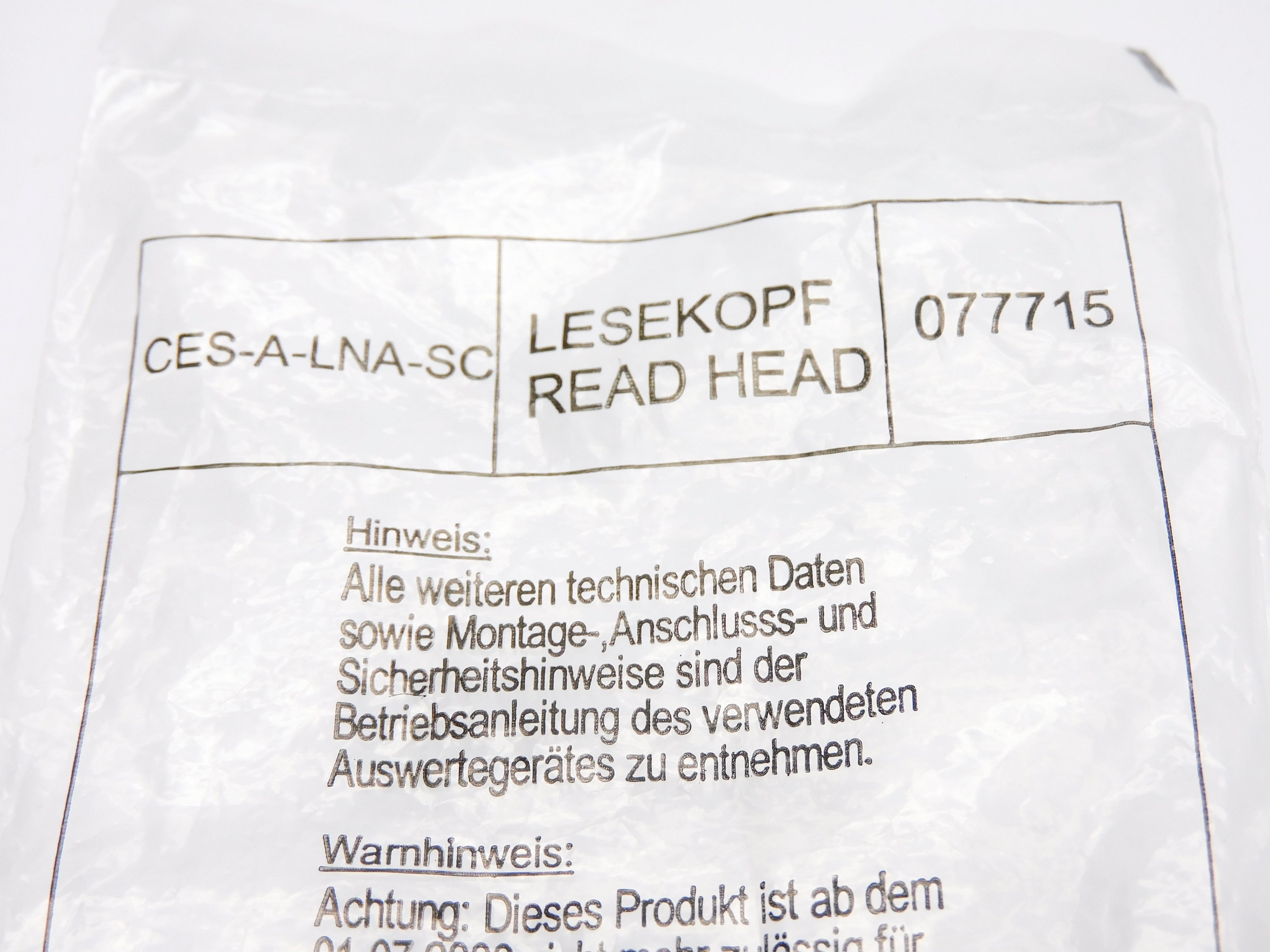 EUCHNER CES-A-LNA-SC 077715 NSMP