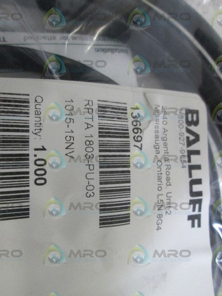 BALLUFF INDUCTIVE SENSOR RPTA 1803-PU-03  NSNP IN BAG