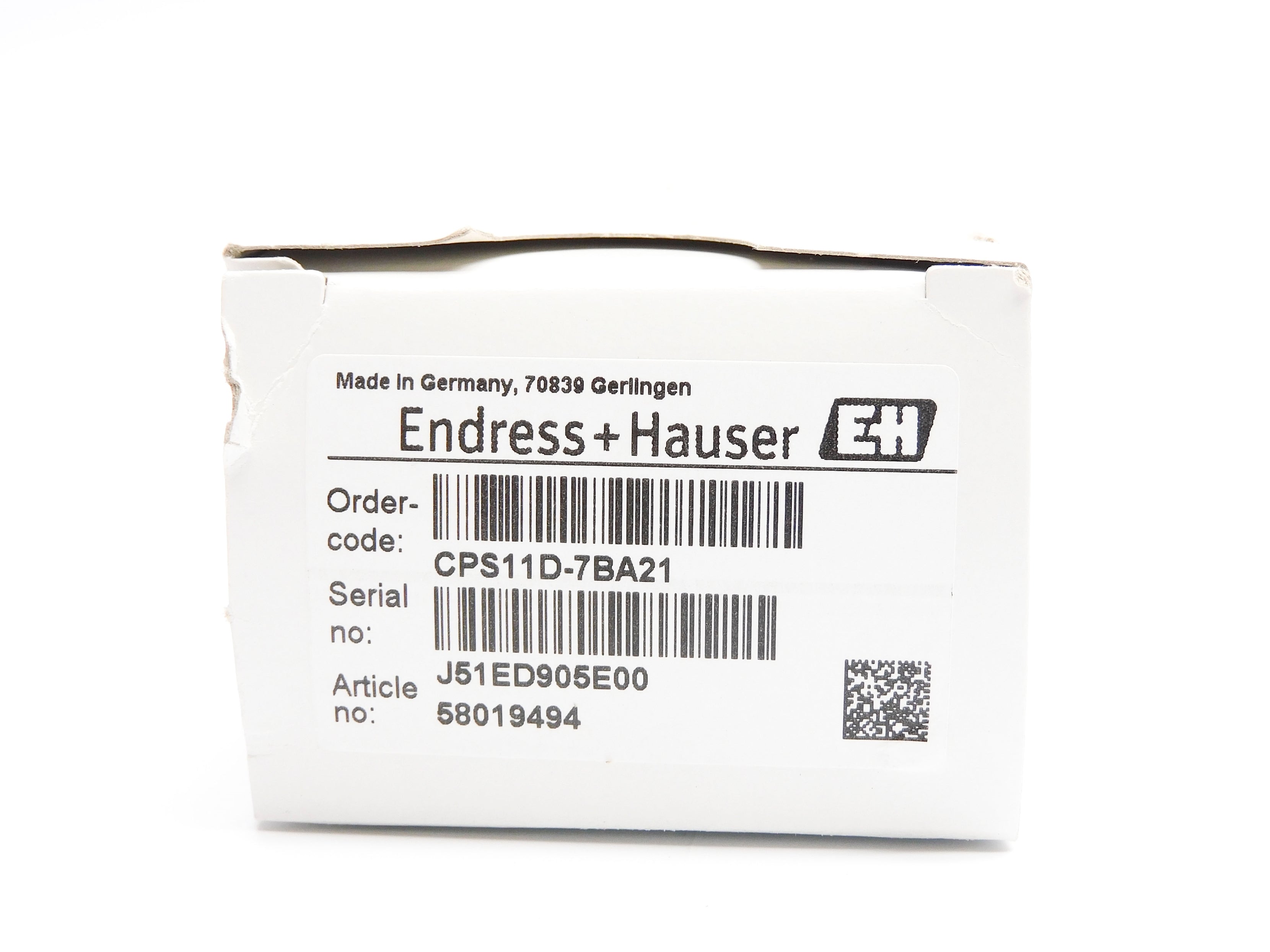 ENDRESS+HAUSER CPS11D-7BA21 58019494 NSMP